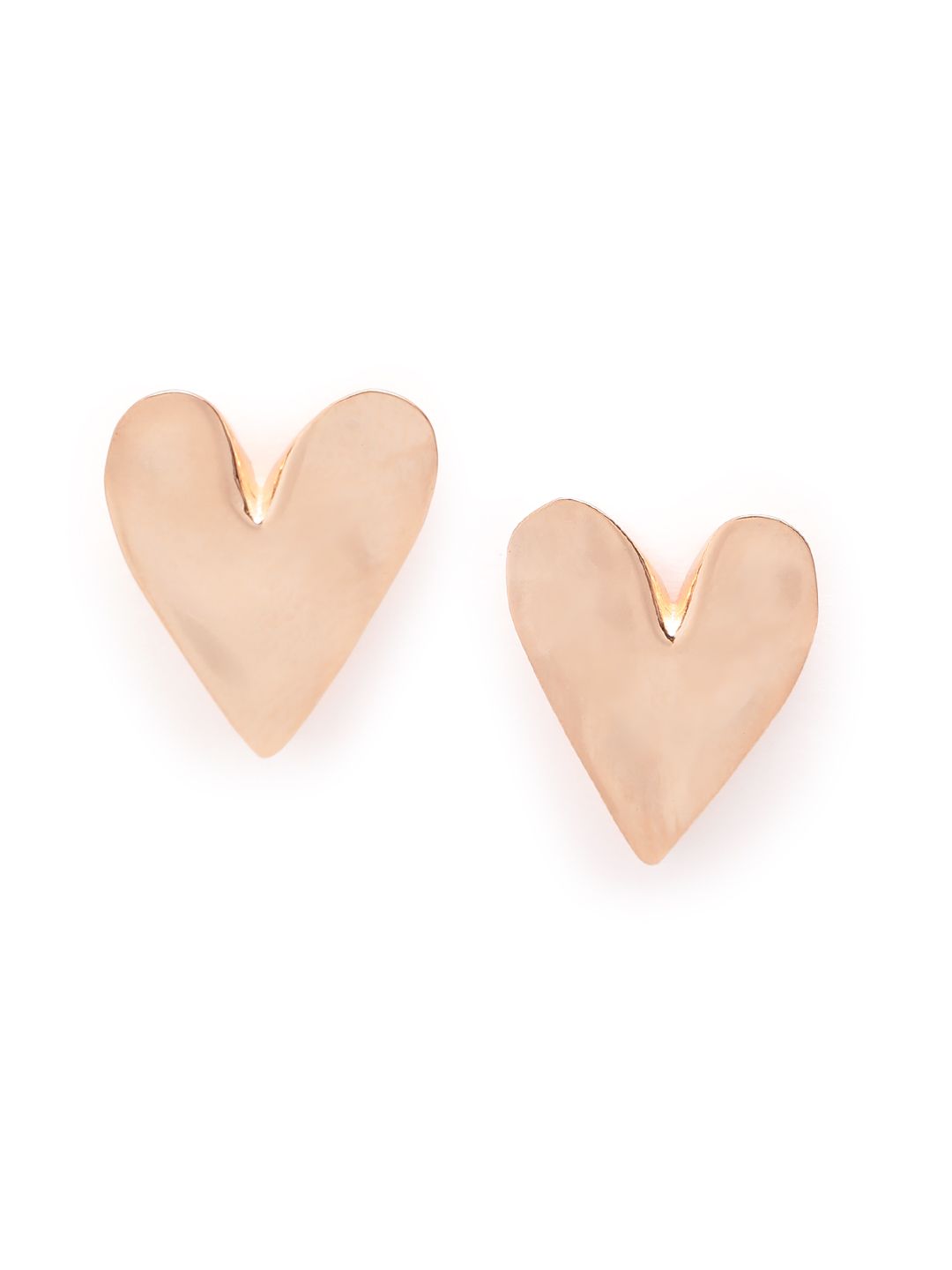 Carlton London 18kt Rose Gold Plated Heart Stud Earring-picture-53