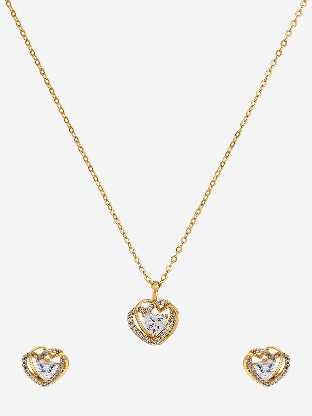 Kushal's Fashion Jewellery Gold-Plated Stone-Studded Jewellery Set-picture-17