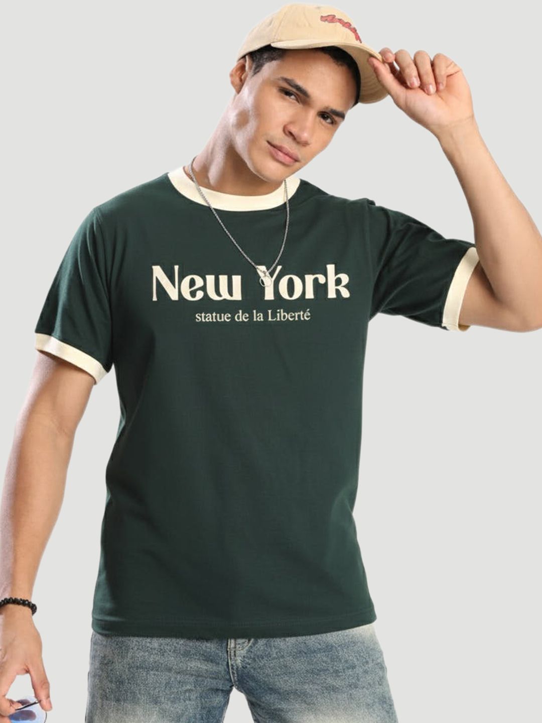 Bene Kleed Men Graphic Printed Regular Fit Ringer T-shirt-picture-38