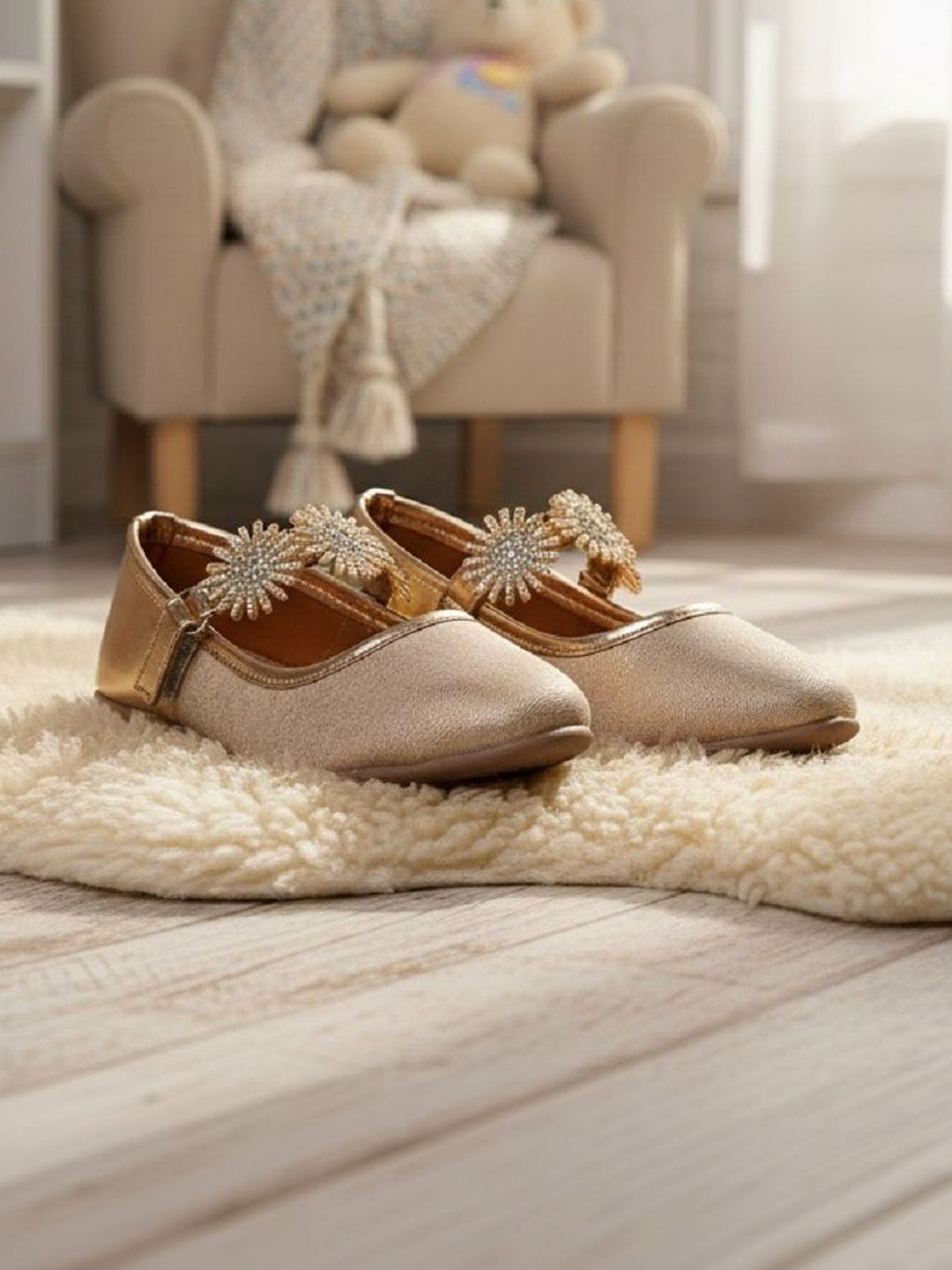 BOYZ N GALZ Girls Embellished Party Bows Flats-image-14