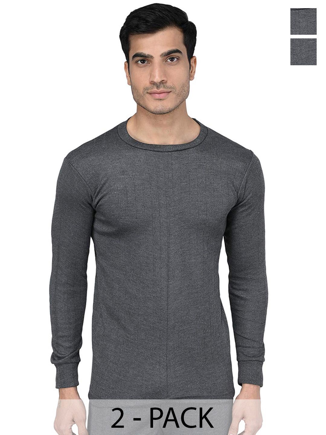 AMUL COMFY Pack of 2 Round Neck Thermal Tops-image-26