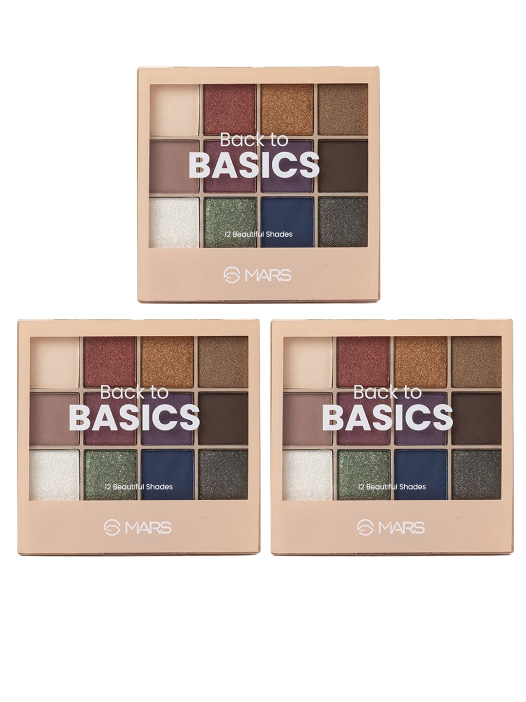 MARS Set of 3 Multi Back to Basics Eyeshadow Palette-picture-44