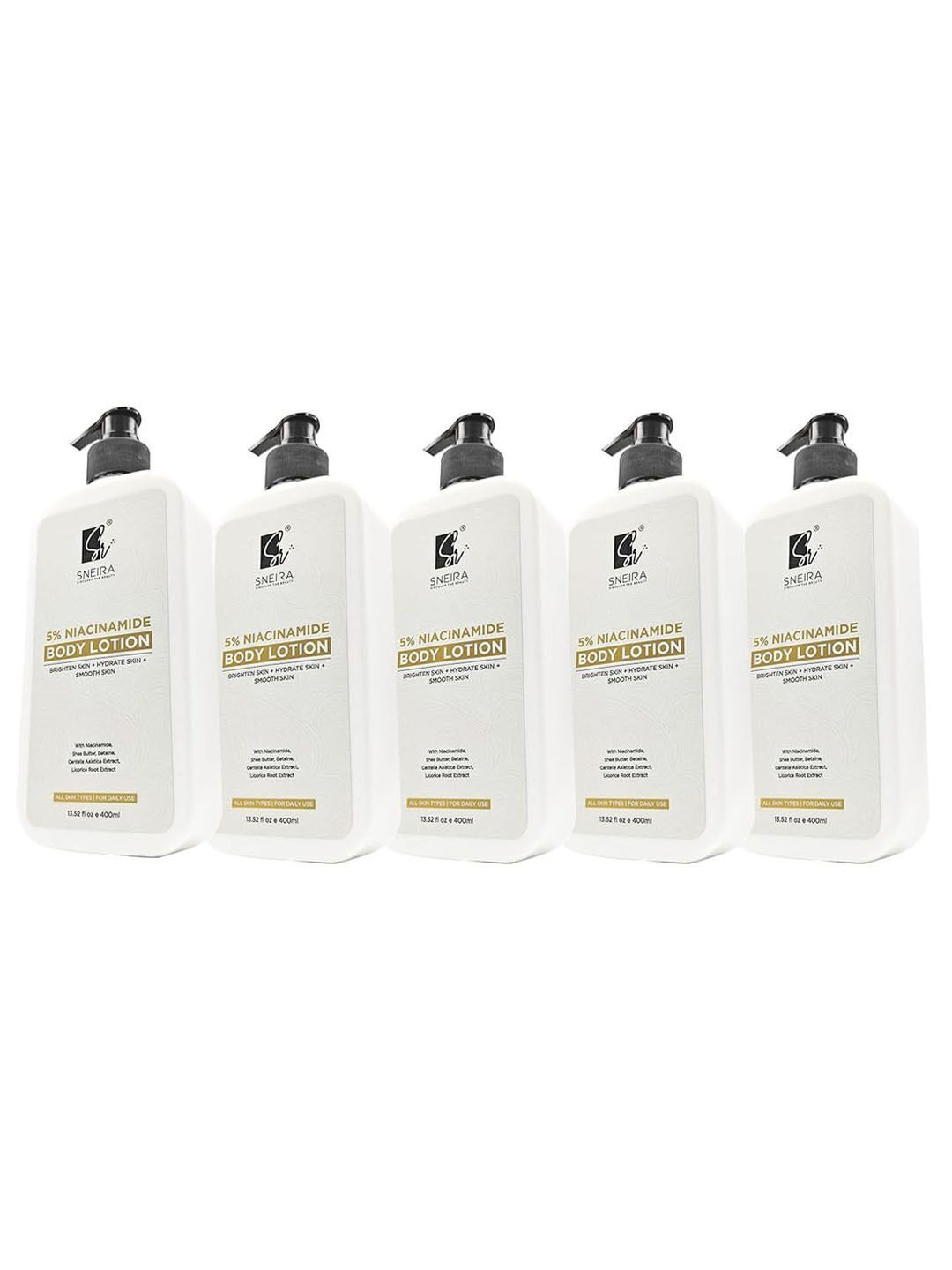 SNEIRA Set Of 5 5% Niacinamide Body Lotion - 200 ml Each-image-27