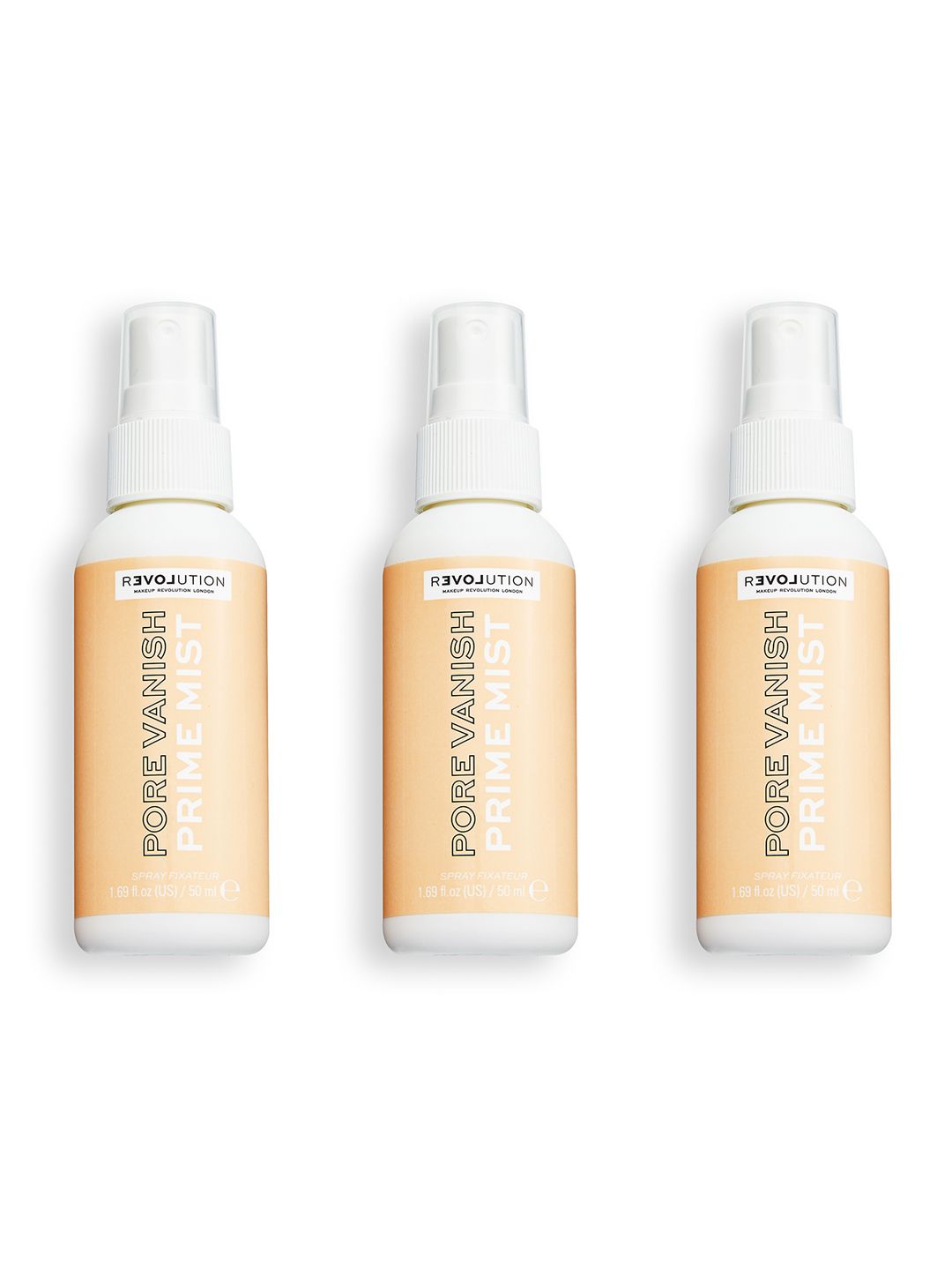 RELOVE Makeup Revolution London Set of 3 Pore Vanish Prime Mist Primer - 50 ml each-image-46