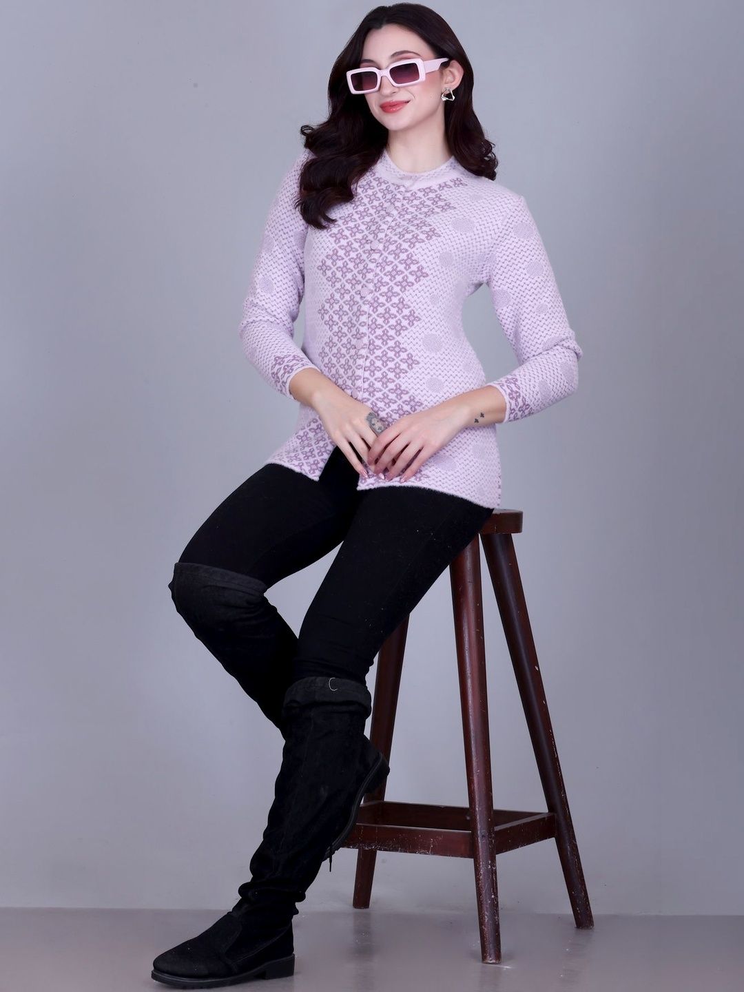 SOSHAGUN OSWAL Women Printed Cardigan-picture-24