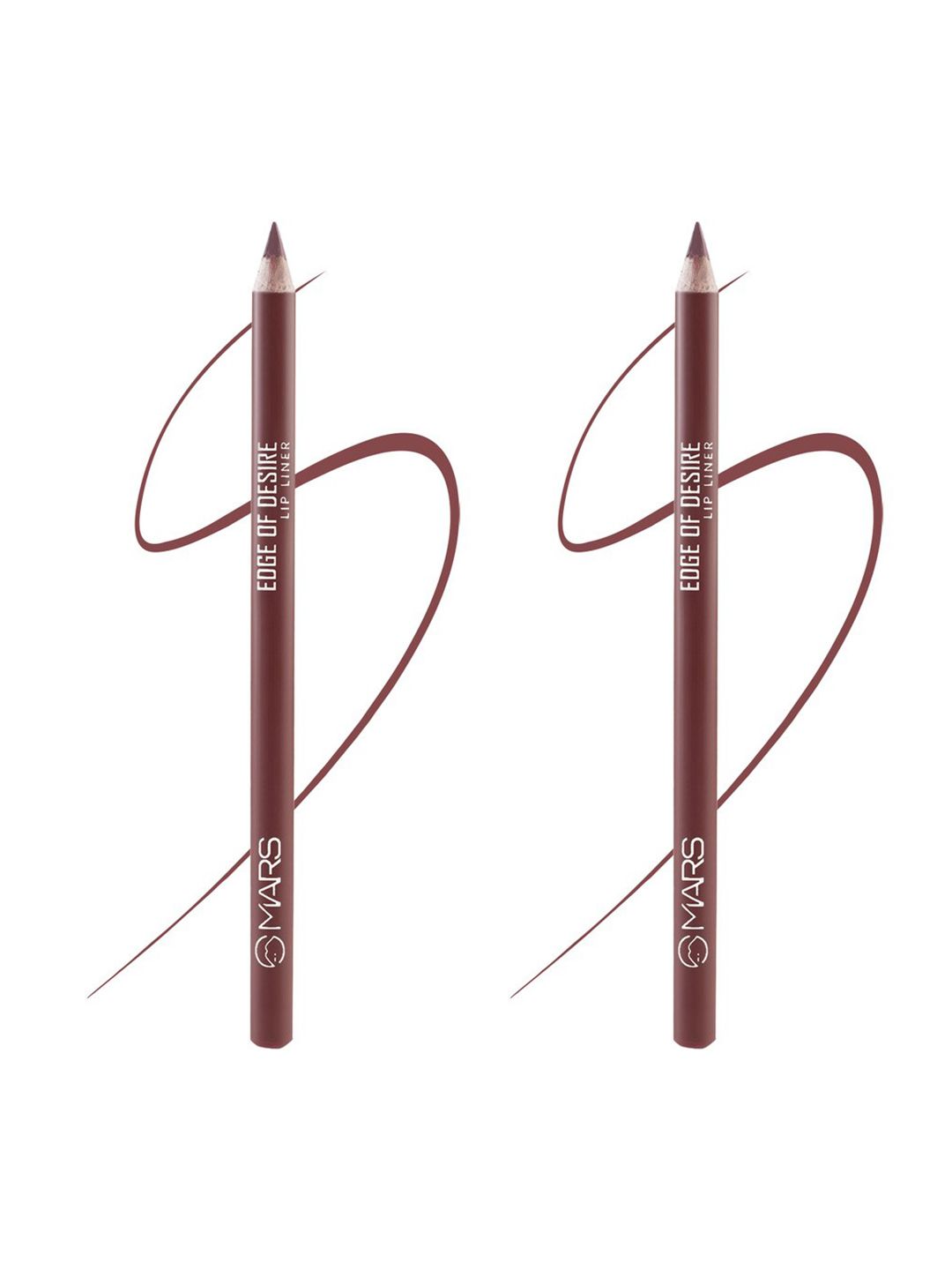 MARS Set of 2 Edge Of Desire Matte Long Lasting Lip Liner Pencil - Deep Dawn 02