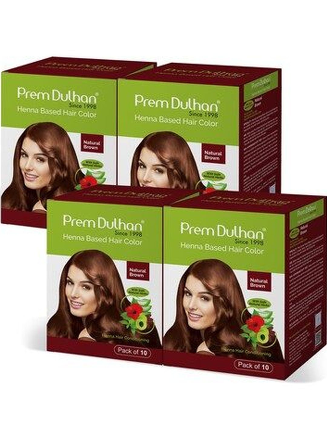 Prem Dulhan Set Of 4 Henna Based Hair Color With Amla & Aloe Vera - 100 g Each-image-48