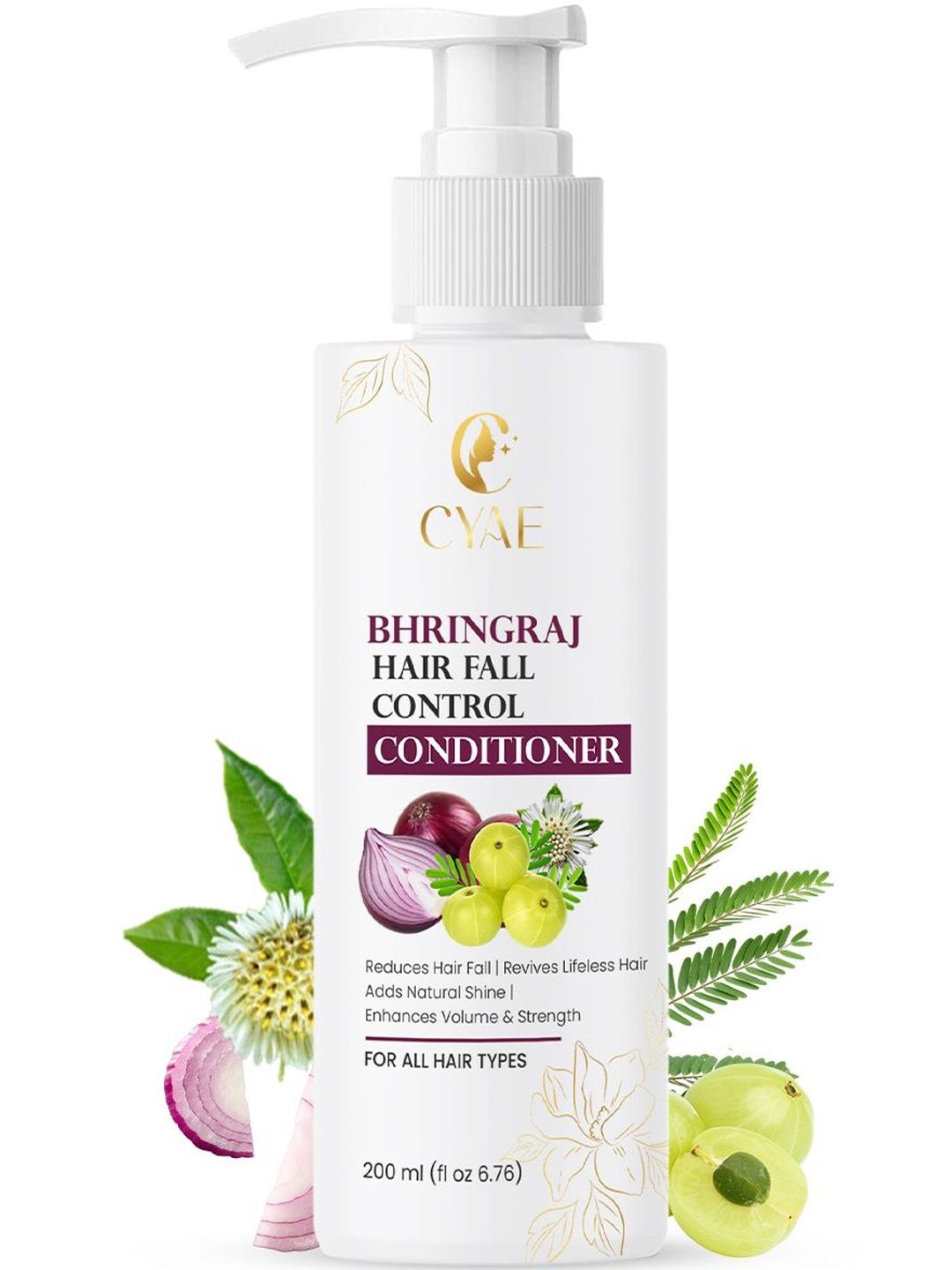 Cyae Bhringraj Hair Fall Control Conditioner For Strong & Shiny Hair - 200 ml-picture-40
