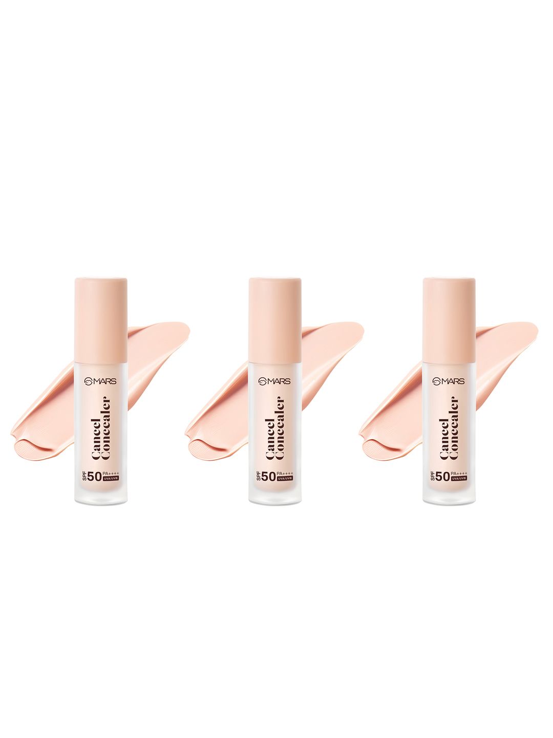 MARS Set of 3 SPF50 PA++++ Cancel Concealer with Radiant Finish 6 ml Each- Ivory Veil 01-image-44