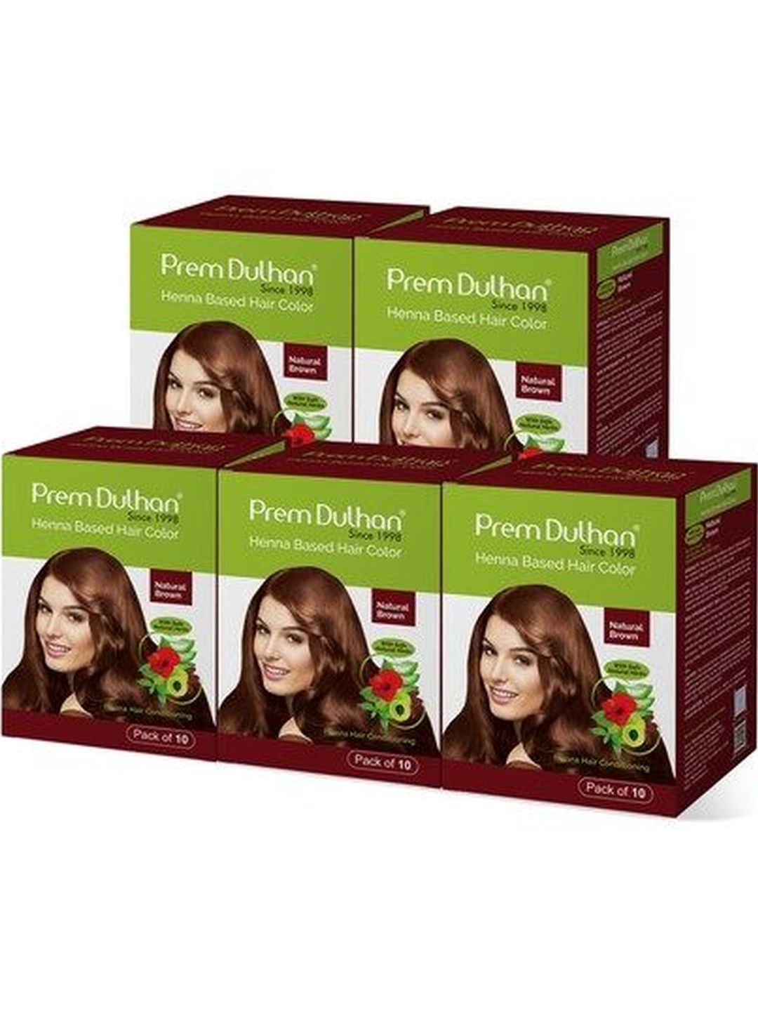Prem Dulhan Set Of 5 Henna Based Hair Color With Amla & Aloe Vera - 100 g Each-image-49