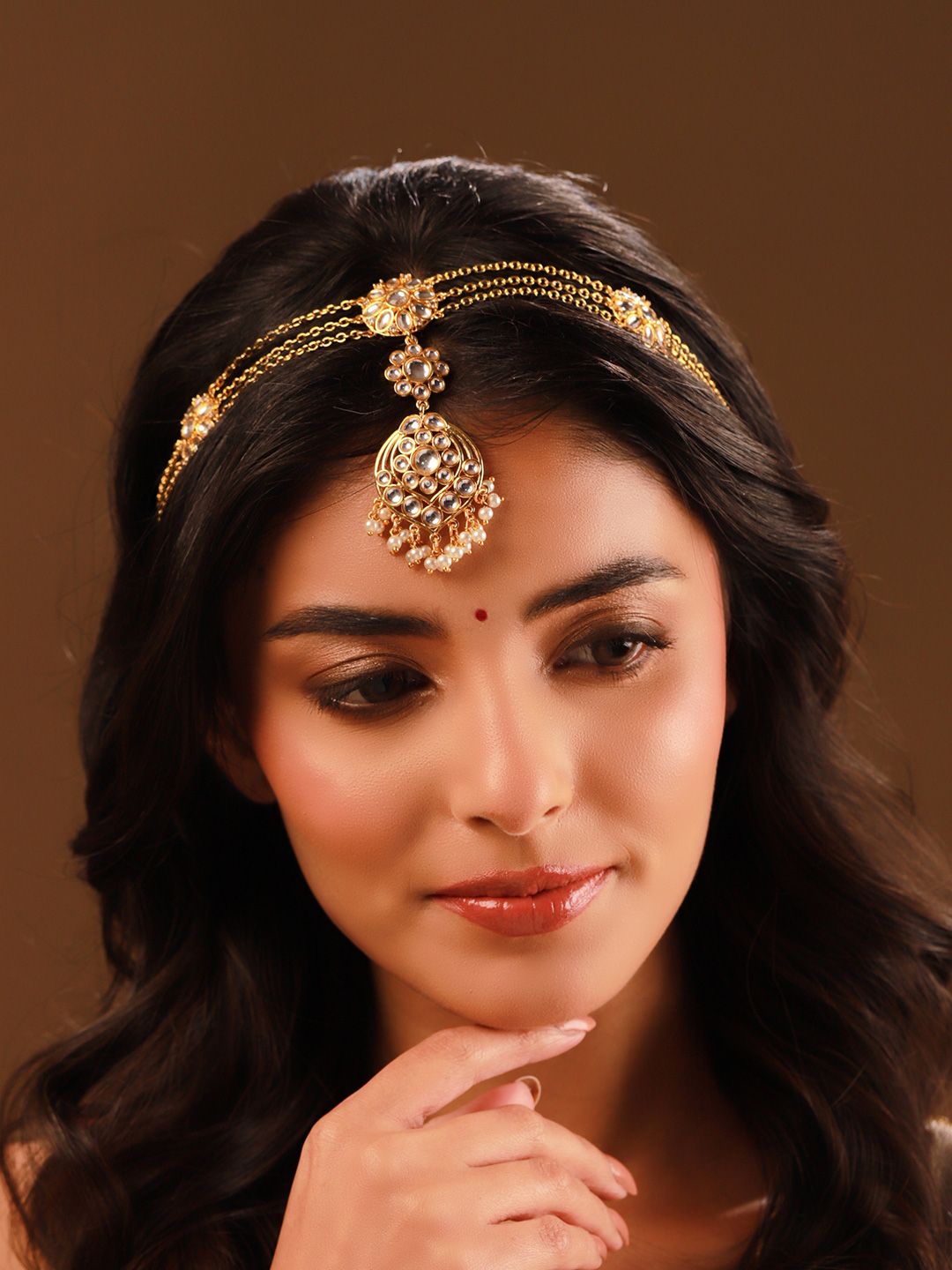 voylla Queens of Rajasthan Senvira Sheesh Patti-picture-31