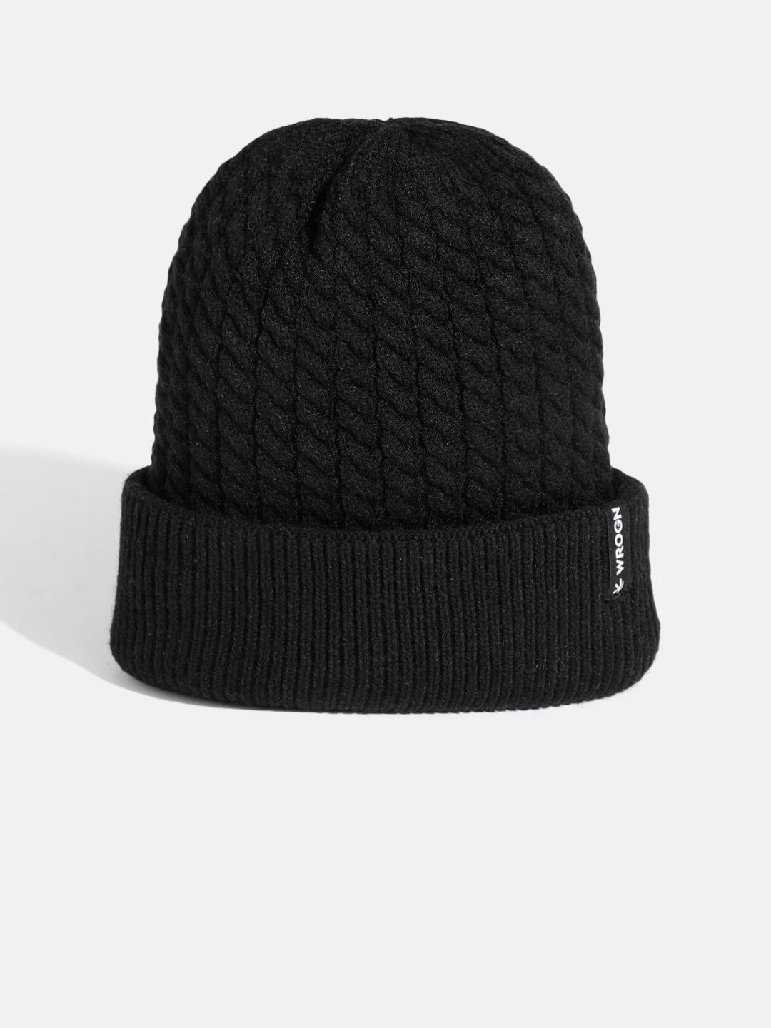 WROGN Unisex Textured Woollen Beanie-image-12