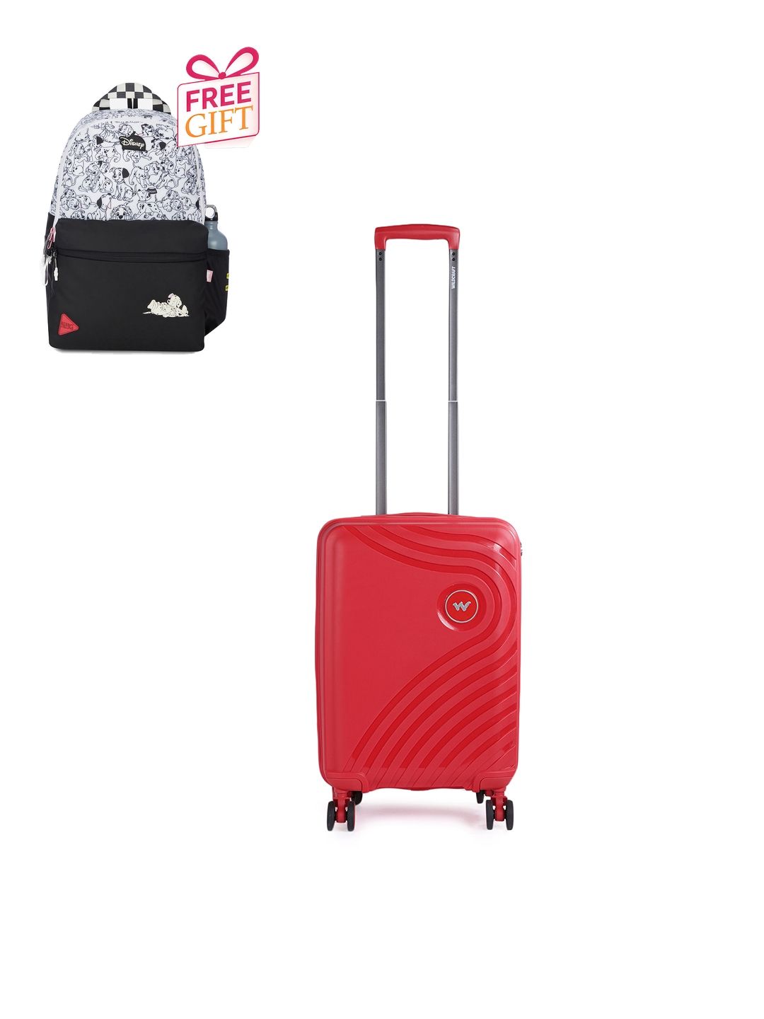 Wildcraft Onyx Textured Cabin Trolley Suitcase with Free Backpack-picture-24