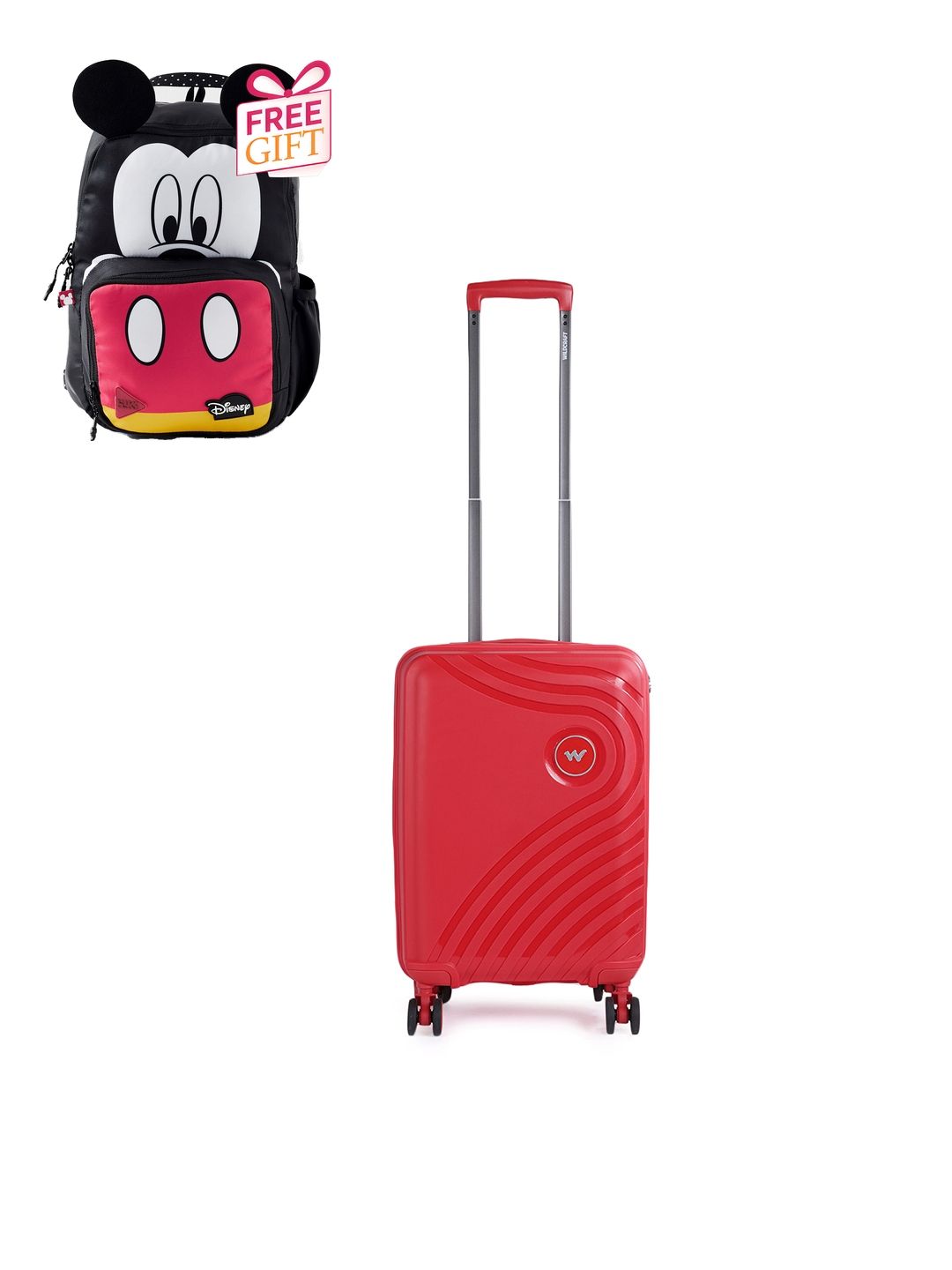 Wildcraft Onyx Textured Cabin Trolley Suitcase with Free Backpack-picture-15