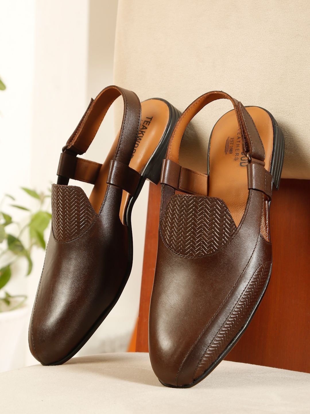 Teakwood Leathers Men Leather Shoe-Style Sandals-picture-19