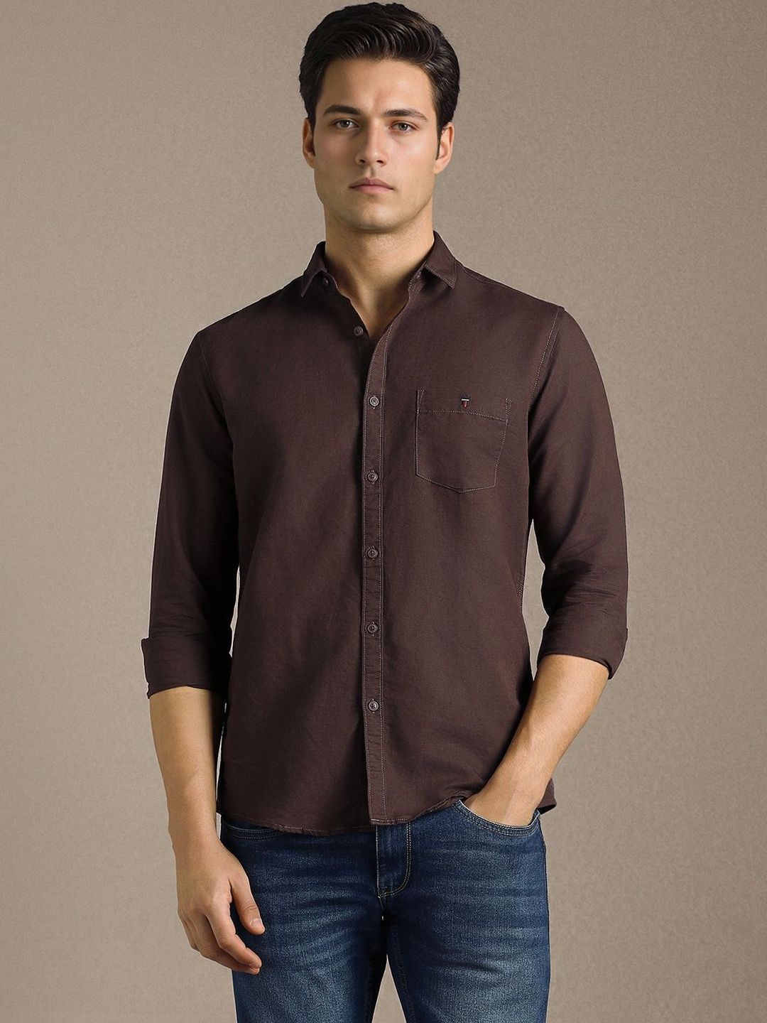 Louis Philippe Jeans Men Slim Fit Casual Shirt-picture-11