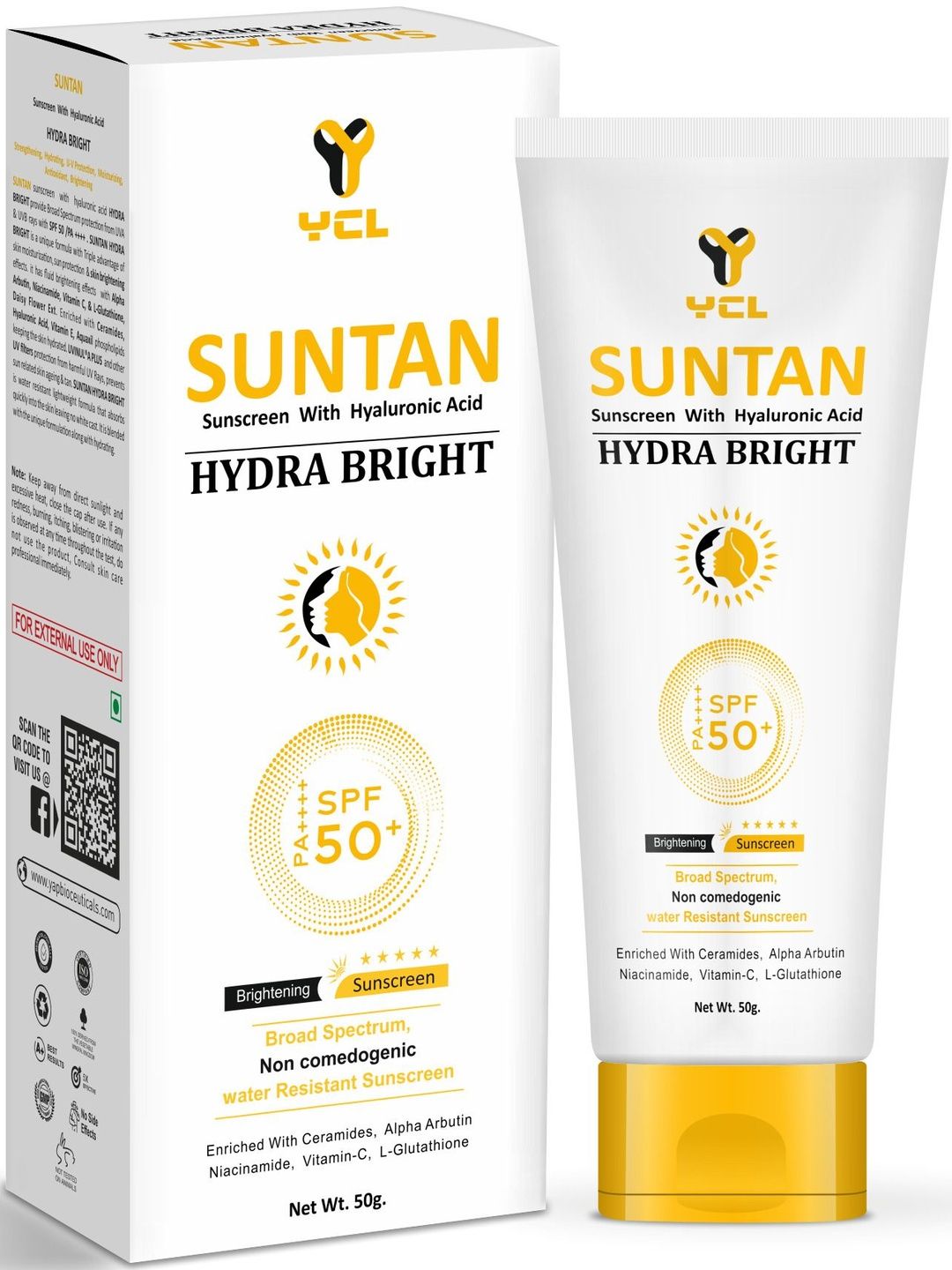 YCL Suntan Hydra Bright Sunscreen SPF50+ - 50 g-image-42