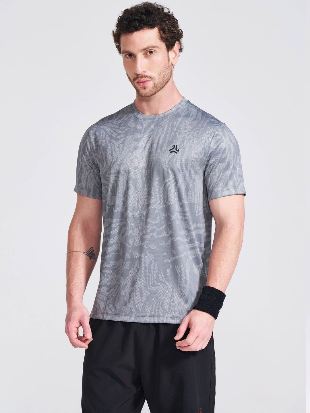 Campus AP MEN-TOP DRYFIT Men Printed Antimicrobial T-shirt-picture-10