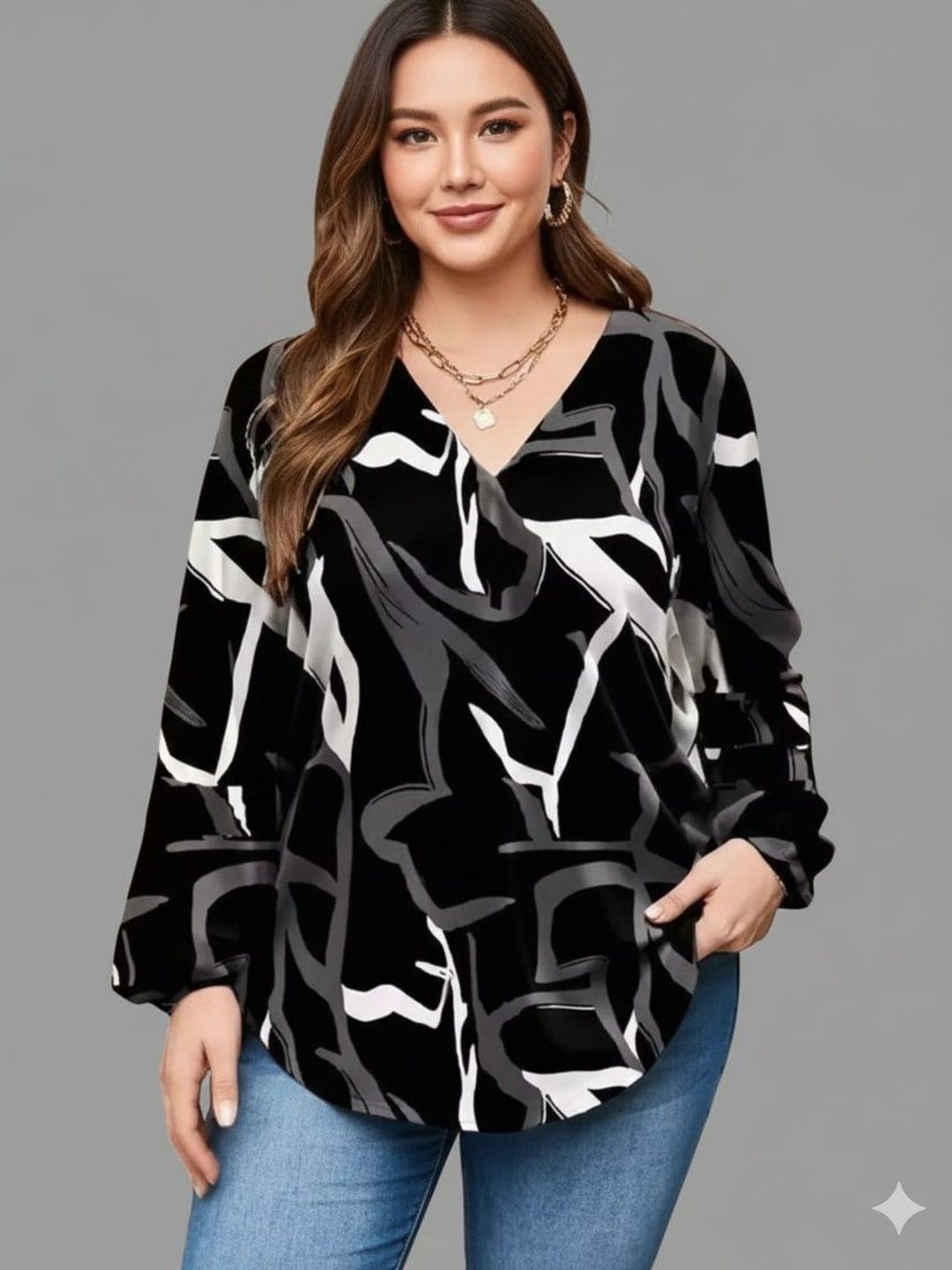 S & D ATTIRE Print Top-picture-56