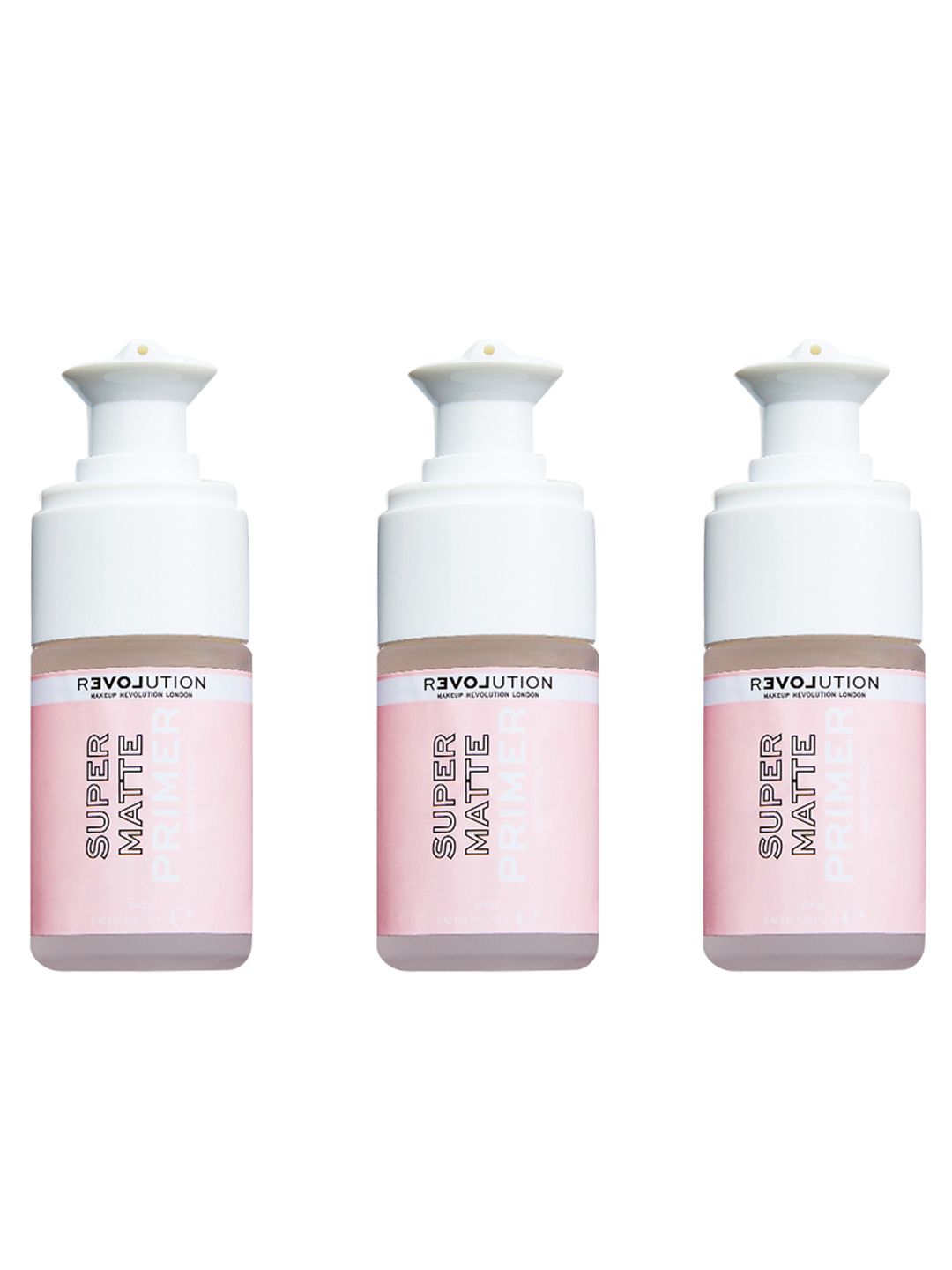 RELOVE Makeup Revolution London Set of 3 Super Matte Primer - 12 ml each-image-45