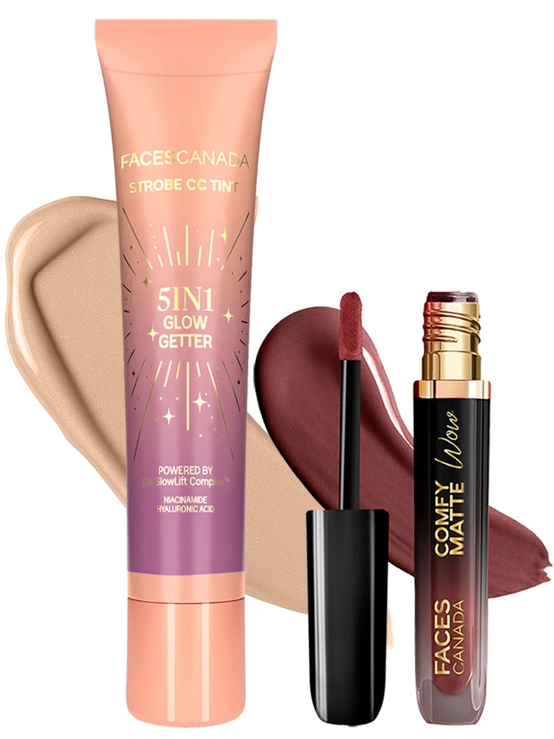 FACES CANADA Set Of 2 Liquid Lipstick - Choco Couture + CC Tint Mini - Paradise Vibes-image-2