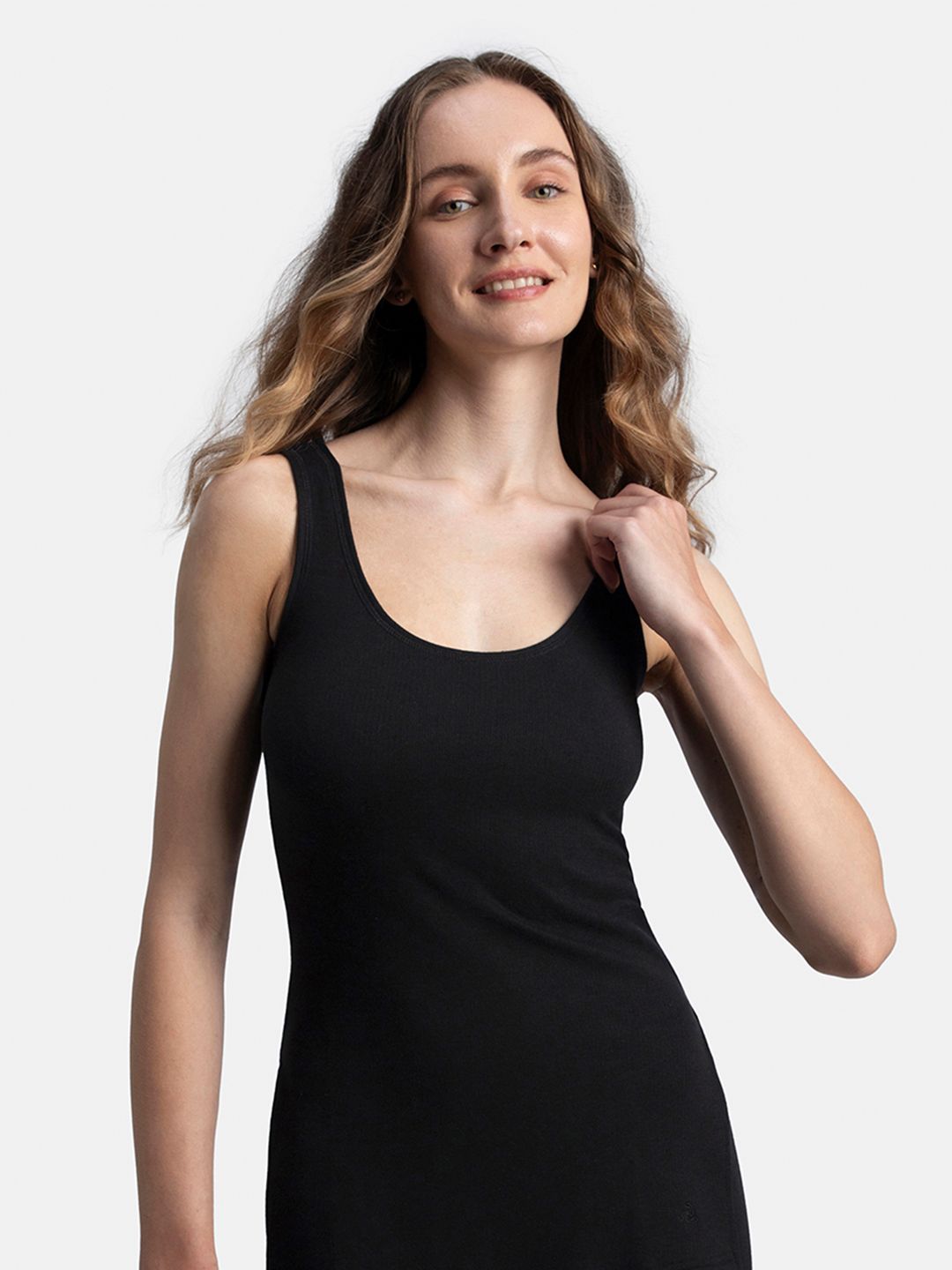 Jockey Super Combed Cotton Brushed Fabric Thermal Tank Top with StayWarm Technology-2547