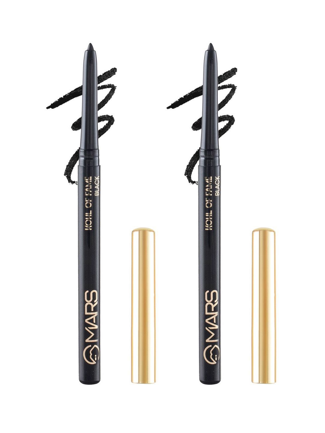 MARS Set Of 2 Kohl Of Fame 12 Hours Stay Smudgeproof Kajal 0.35g Each - Black 01-image-45