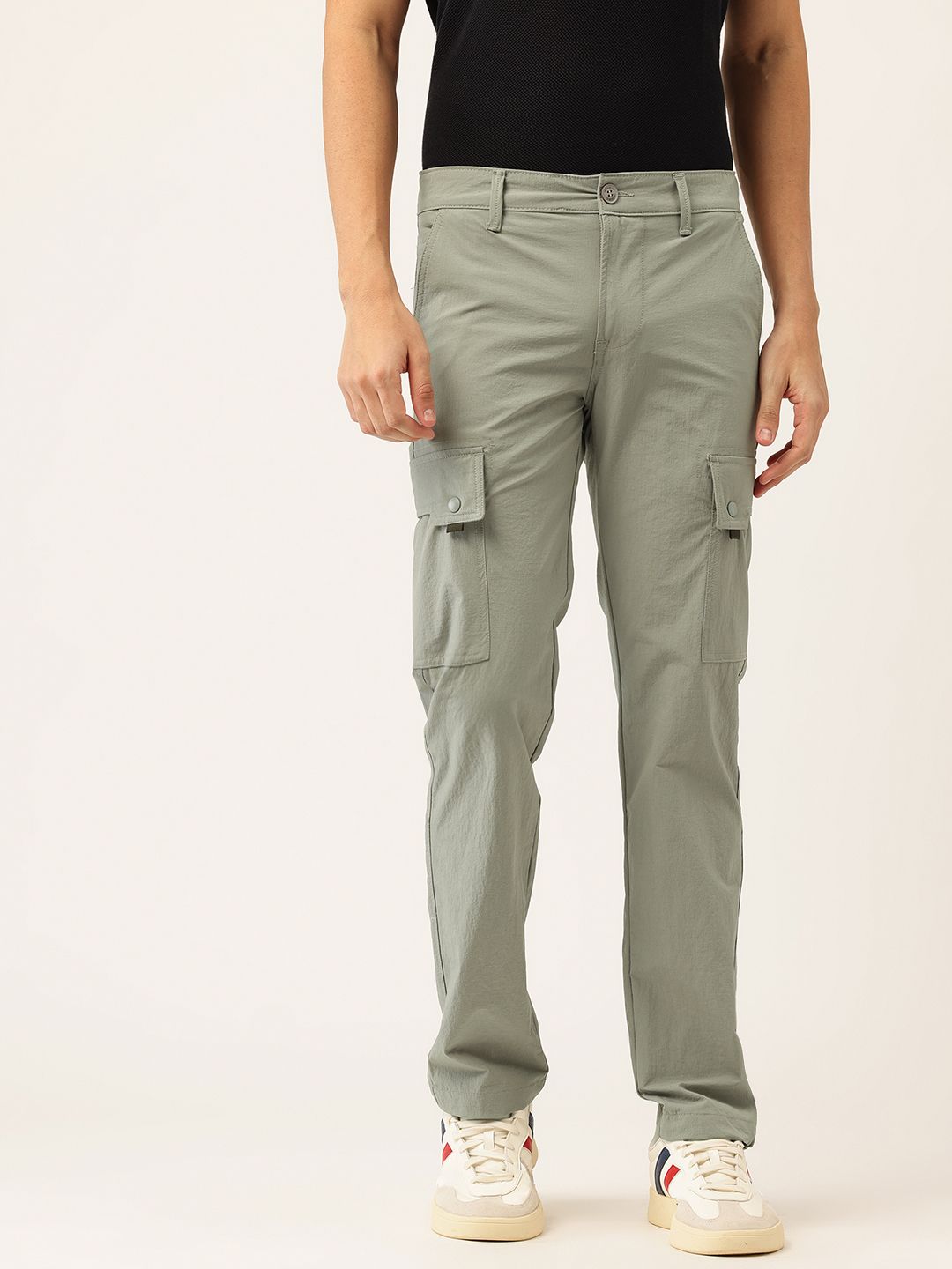 Integriti Men Slim Fit Cargos Trousers-picture-49