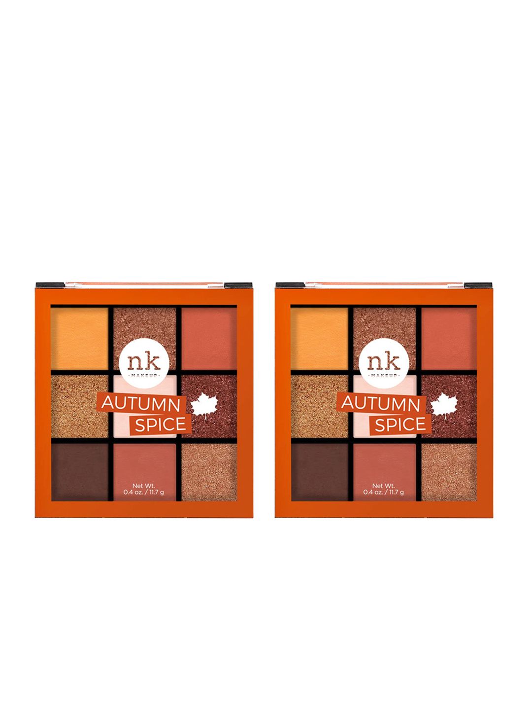 Nicka K Set of 2 Nine Color High-Pigmented Eyeshadow Palette - Autumn Spice-picture-30