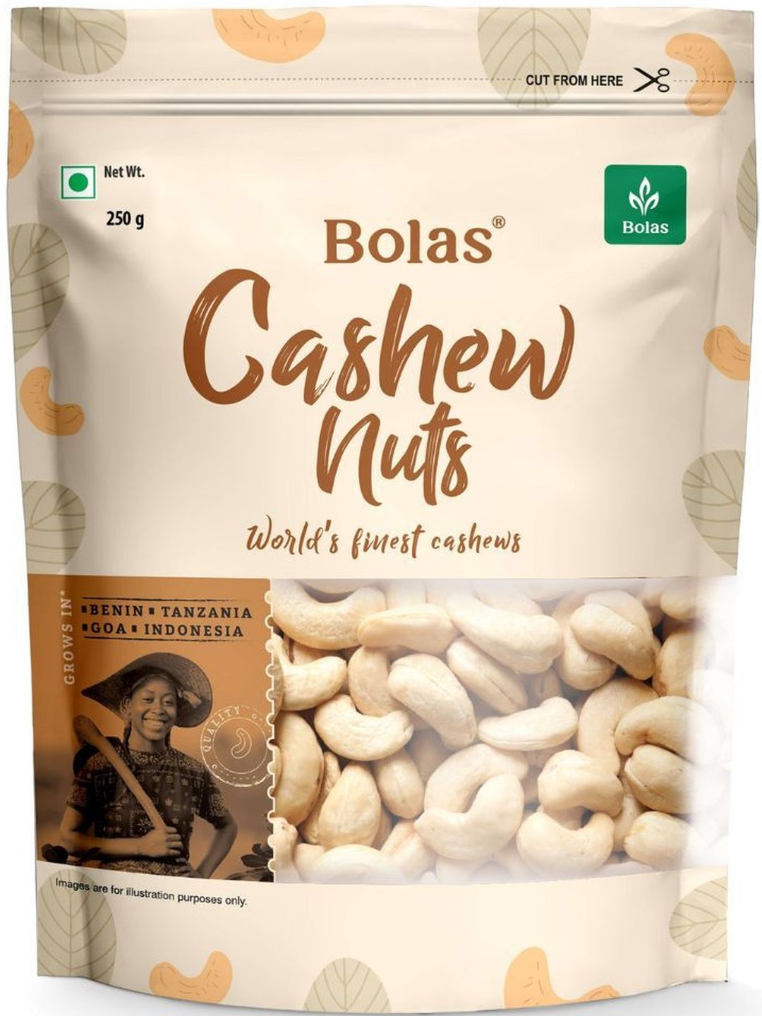 Bolas Cashew Nuts: 250 gms