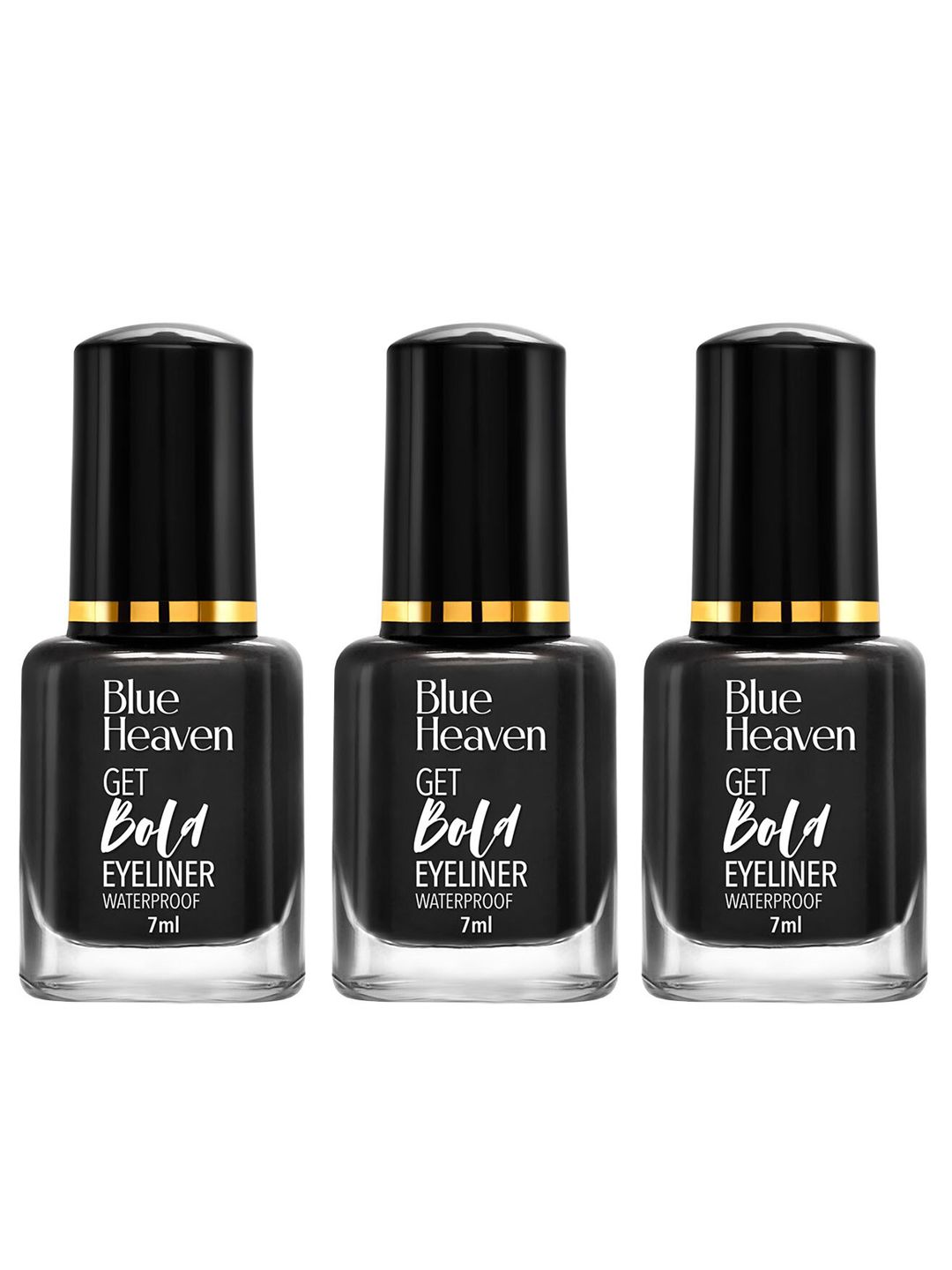 Blue Heaven Set of 3 Get Bold Waterproof Eyeliner 7 ml each - Black Diamond-picture-13