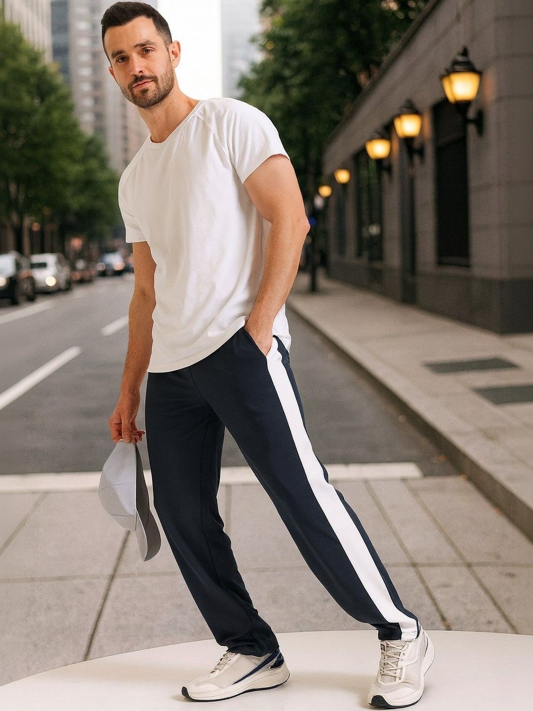 JAMES&GEORGE Men Cotton Track Pants-picture-12