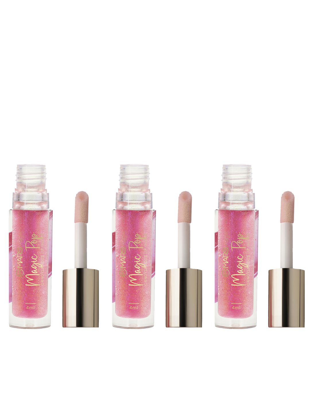 MARS Set of 3 Candylicious Coloured Lip Gloss With Vitamin E-4ml Each -Magic Pop-09-picture-21