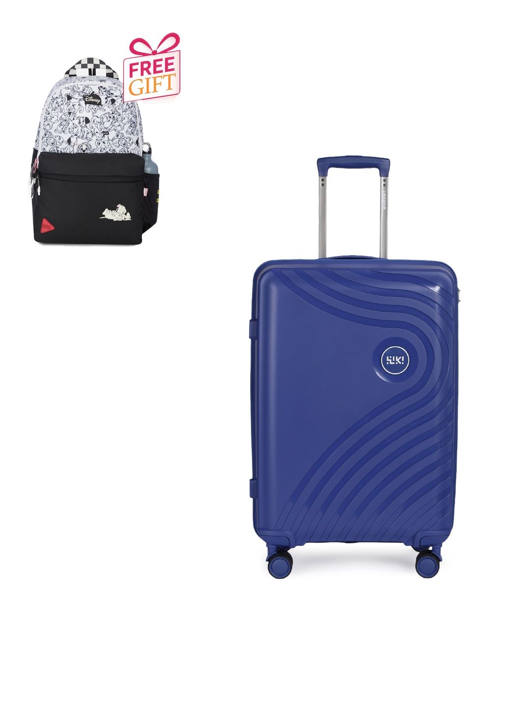 Wildcraft Textured Medium Trolley Bag With Free Backpack-image-0