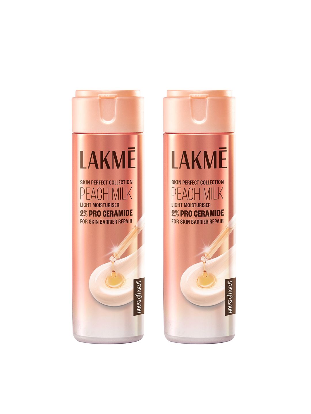 Lakme Set of 2 Peach Pro Ceramide Moisturiser with Vitamin E For Dry Skin - 200ml each-image-44