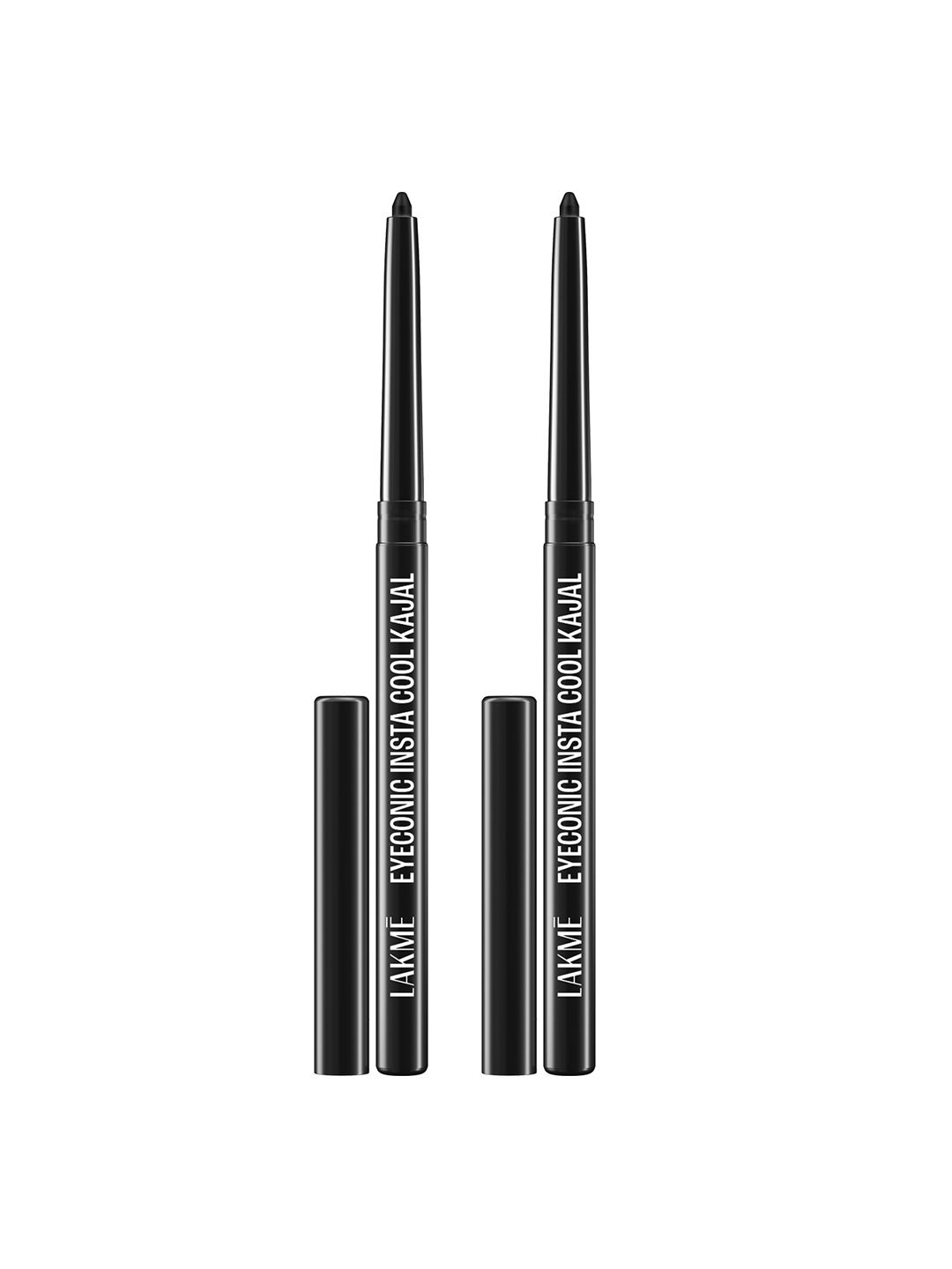 Lakme Set Of 2 Eyeconic Insta Cool Kajal With Cucumber Extracts 0.35g Each - Deep Black-picture-40