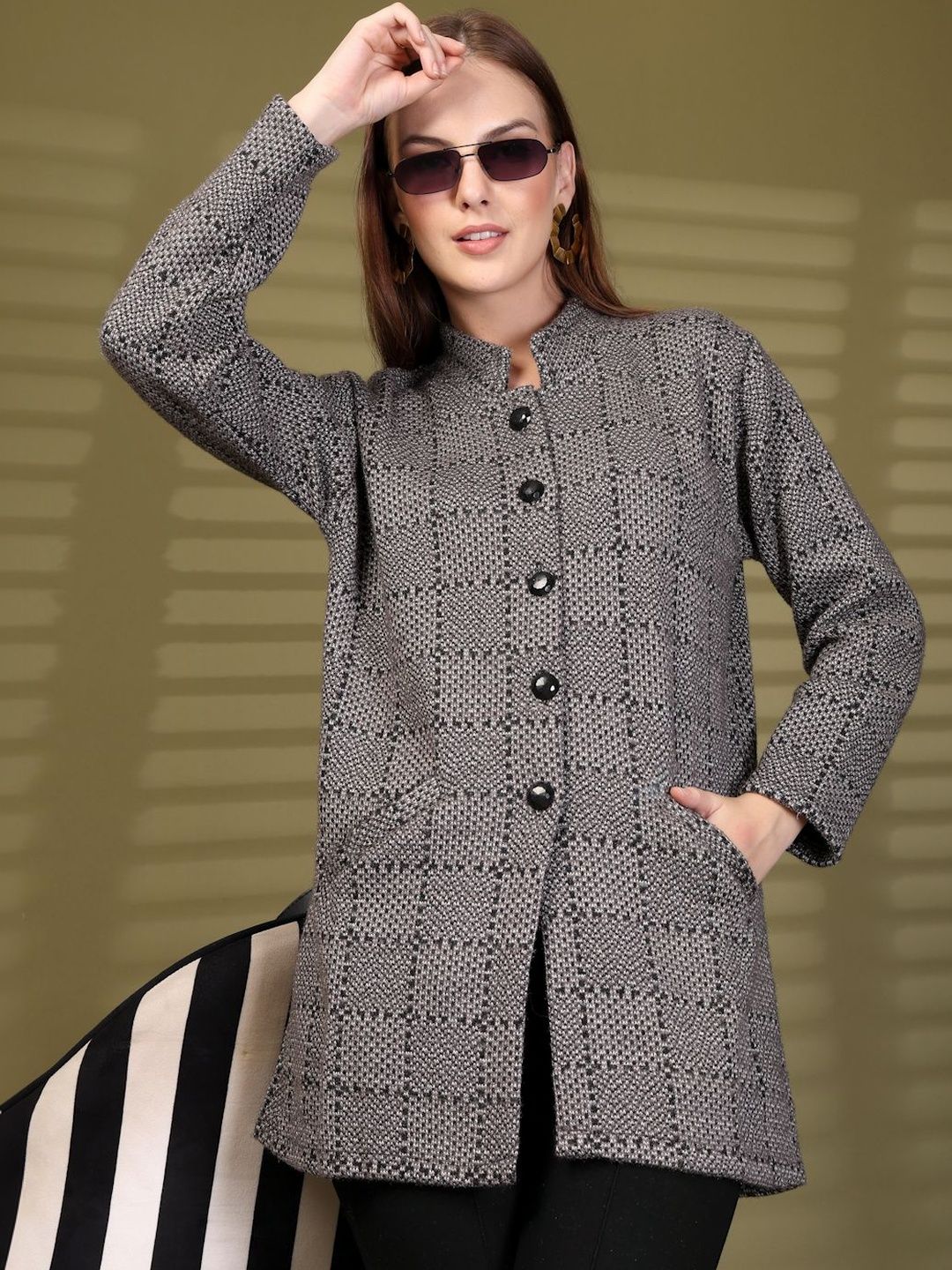 all about you Women Checked Woollen Pullover-picture-49