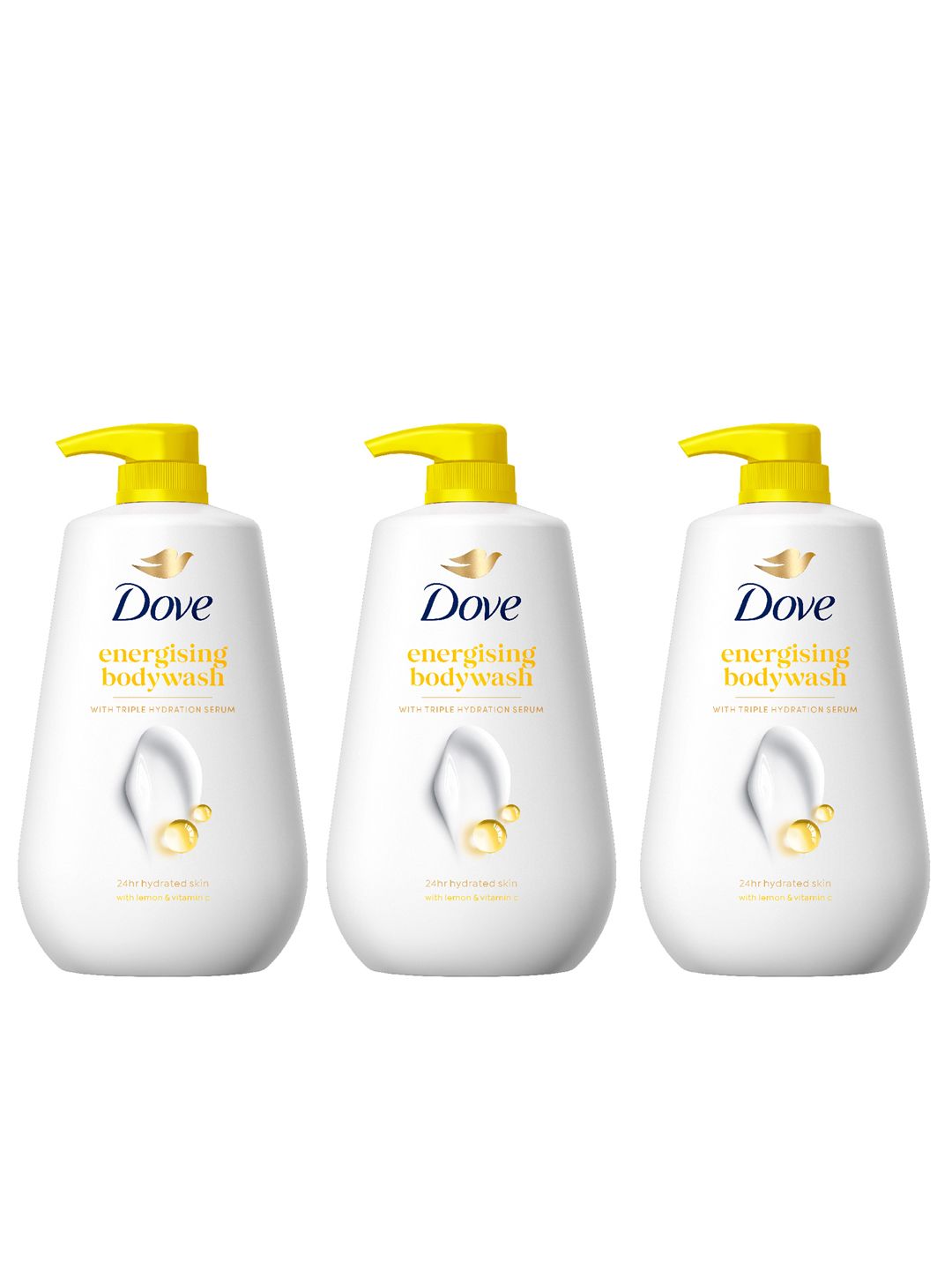 Dove Set of 3 Energising Bodywash with Triple Hydration Serum - 825 ml each-image-33