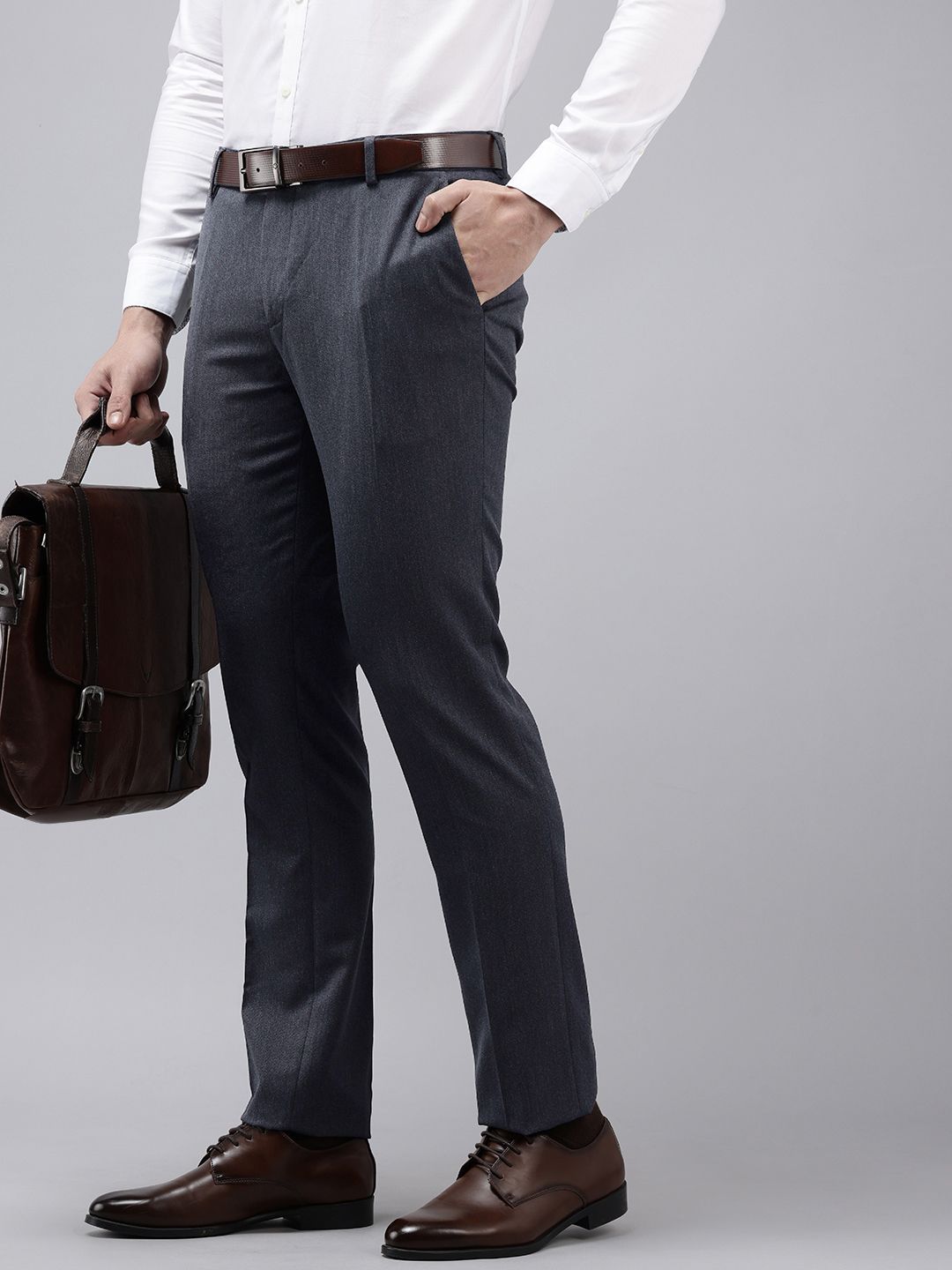 Arrow Men Hudson Tailored Fit Formal Trousers-picture-16
