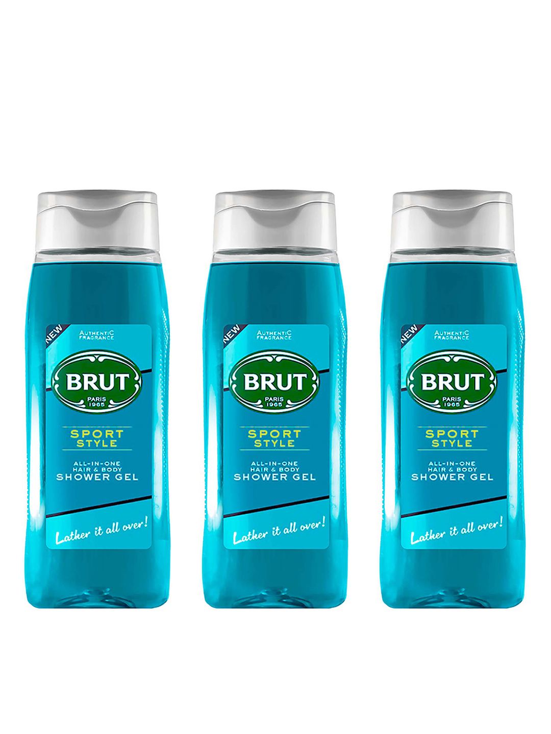 BRUT Men Set of 3 Sport Style All-In-One Hair & Body Shower Gel- 500ml each-picture-34
