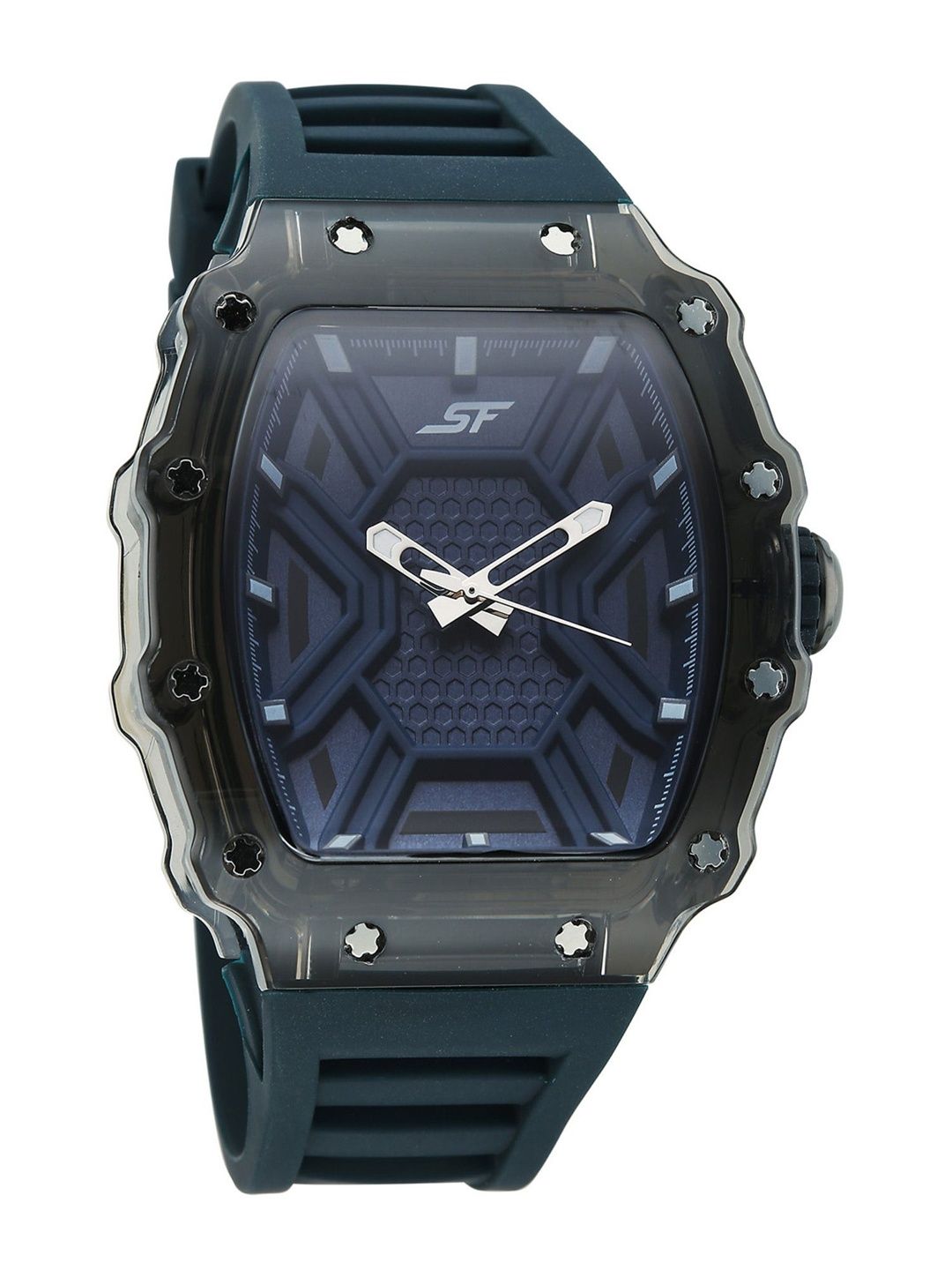 Sonata SF Maiden Voyage Quartz Analog Blue Dial Watch For Men - 77178PP07W-picture-4