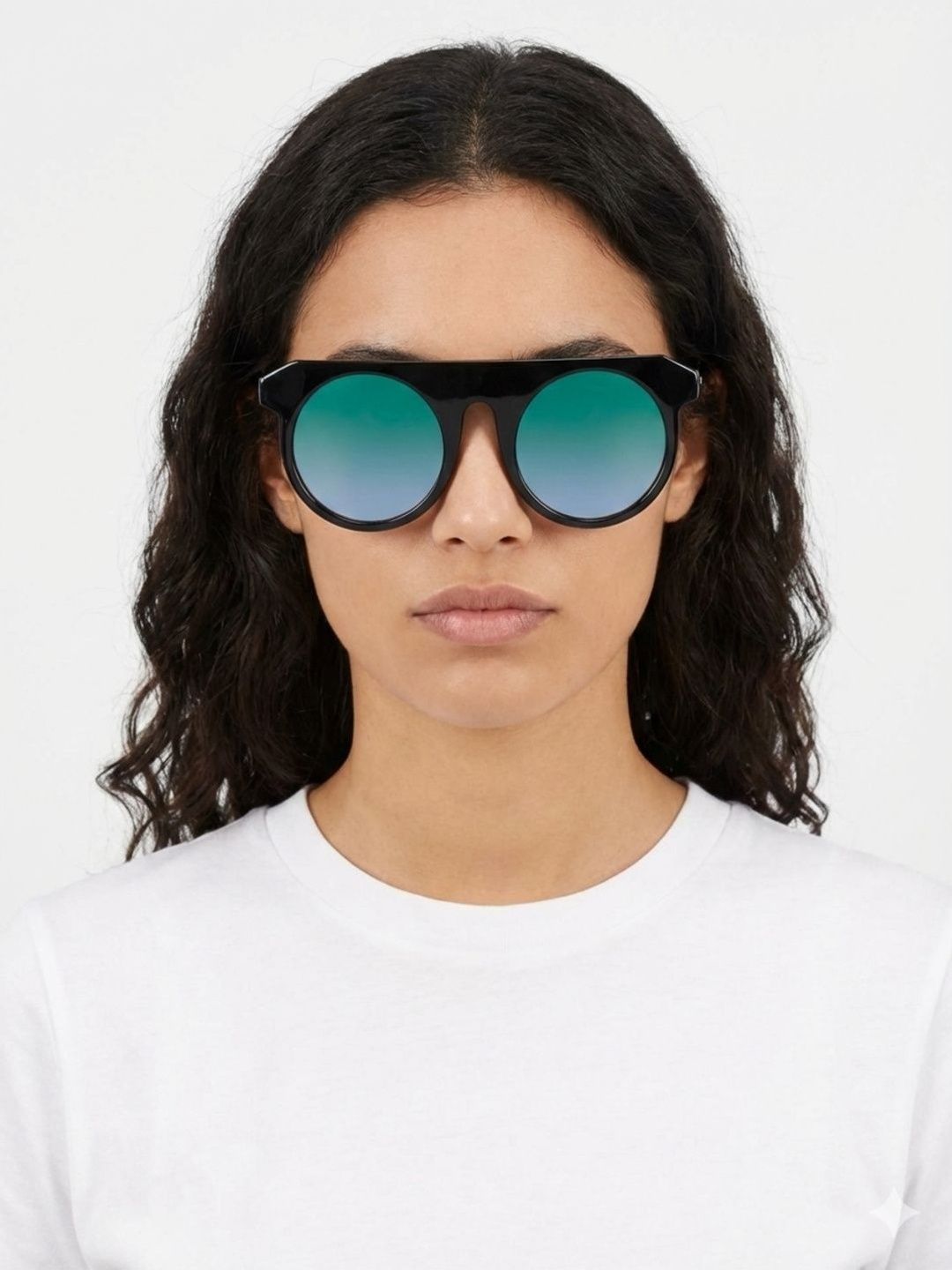 David Martin Black Round Sunglasses-image-11