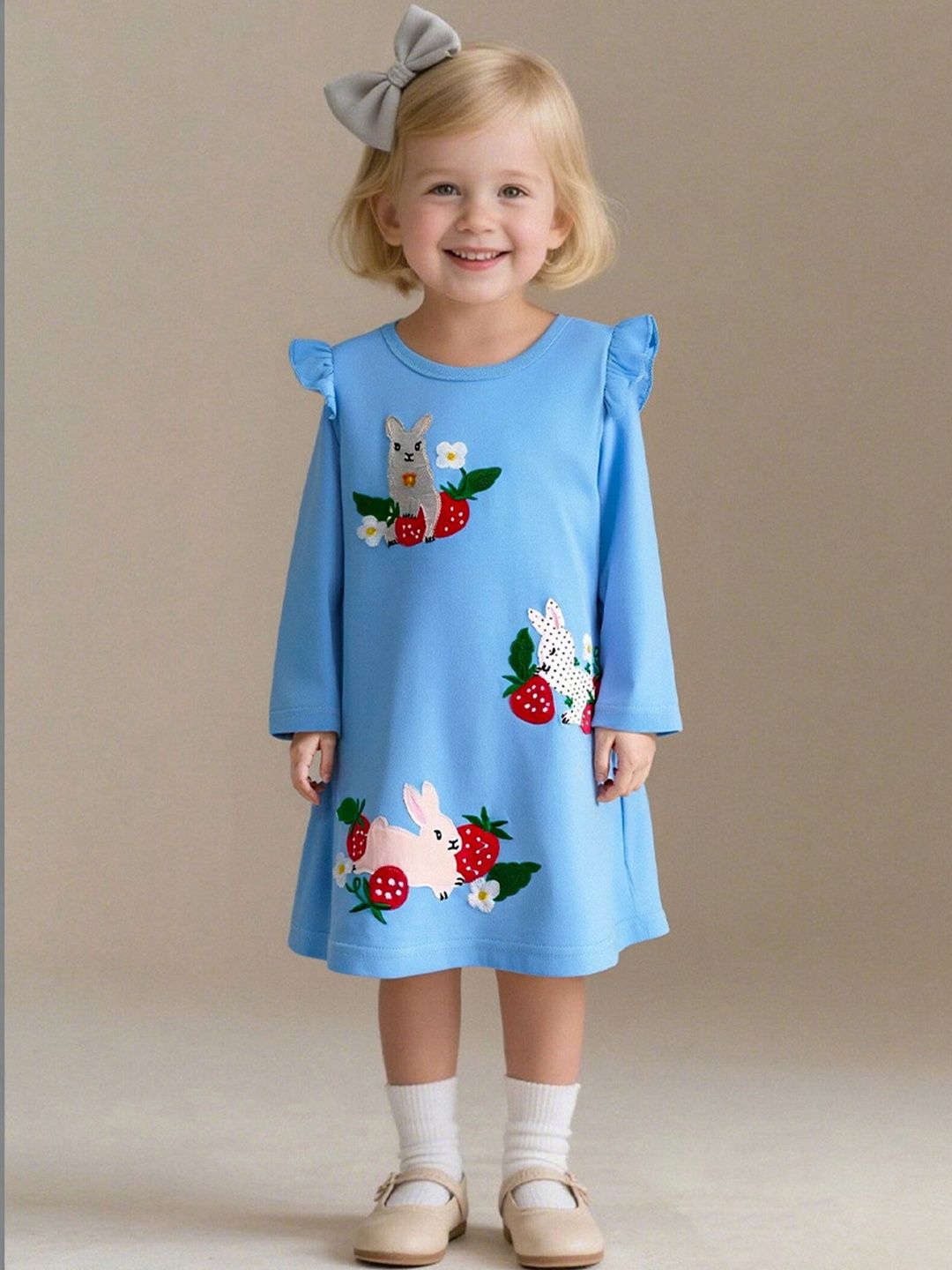 LULU & SKY Girls Printed Nightdress-image-43