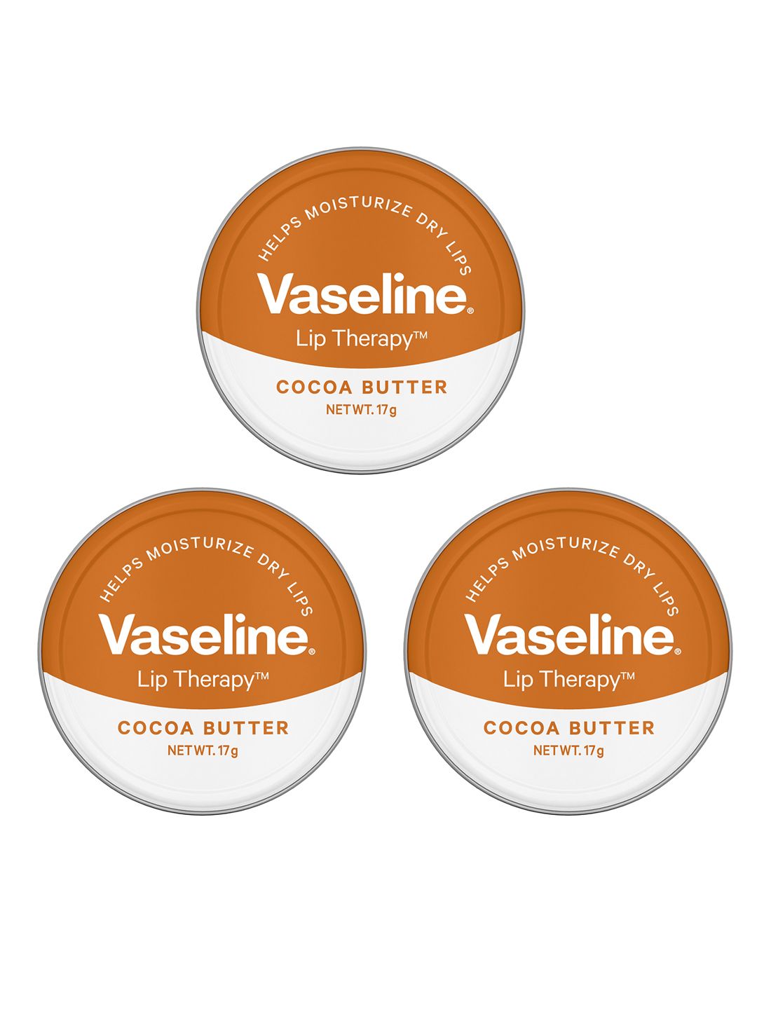 Vaseline Set of 3 Lip Therapy Cocoa Butter Lip Tin- 17g each-picture-30