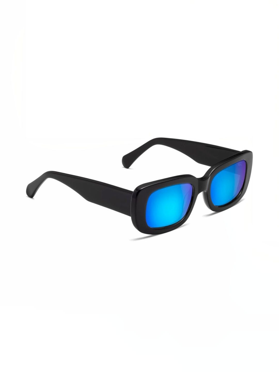 Elligator Men Blue Lens & Black Rectangle Sunglasses with-picture-13