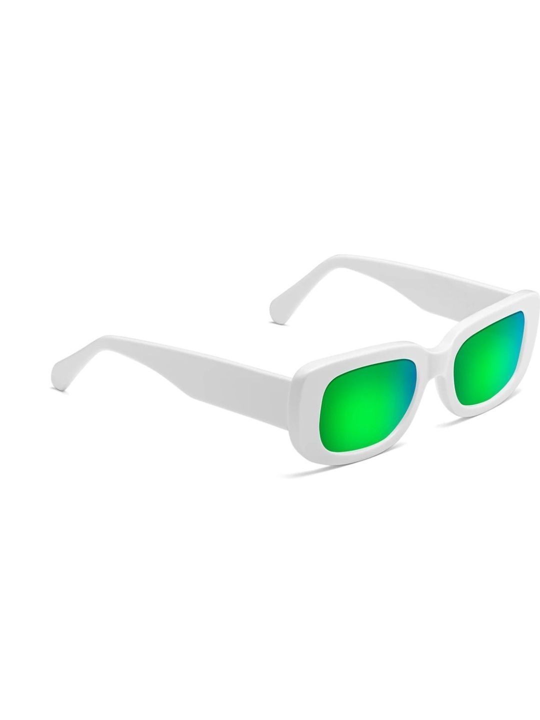 Elligator Men Green Lens & White Sunglasses-picture-43