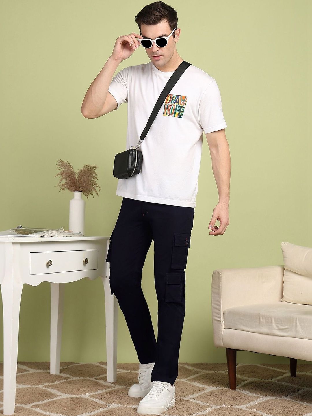 XENOR Men Slim Fit Cargos Trousers