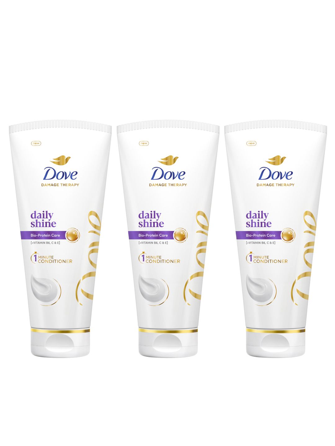 Dove Set of 3 Daily Shine Conditioner with Bio-Protein Care - 175 ml each-picture-47