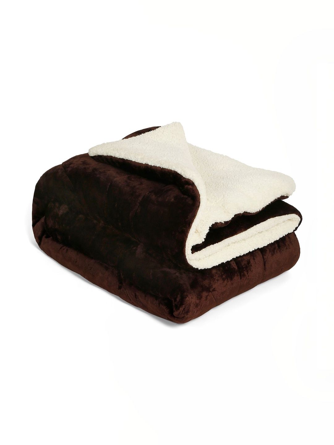 Nivasam Brown & Brown Microfiber Heavy Winter Quilt-image-29