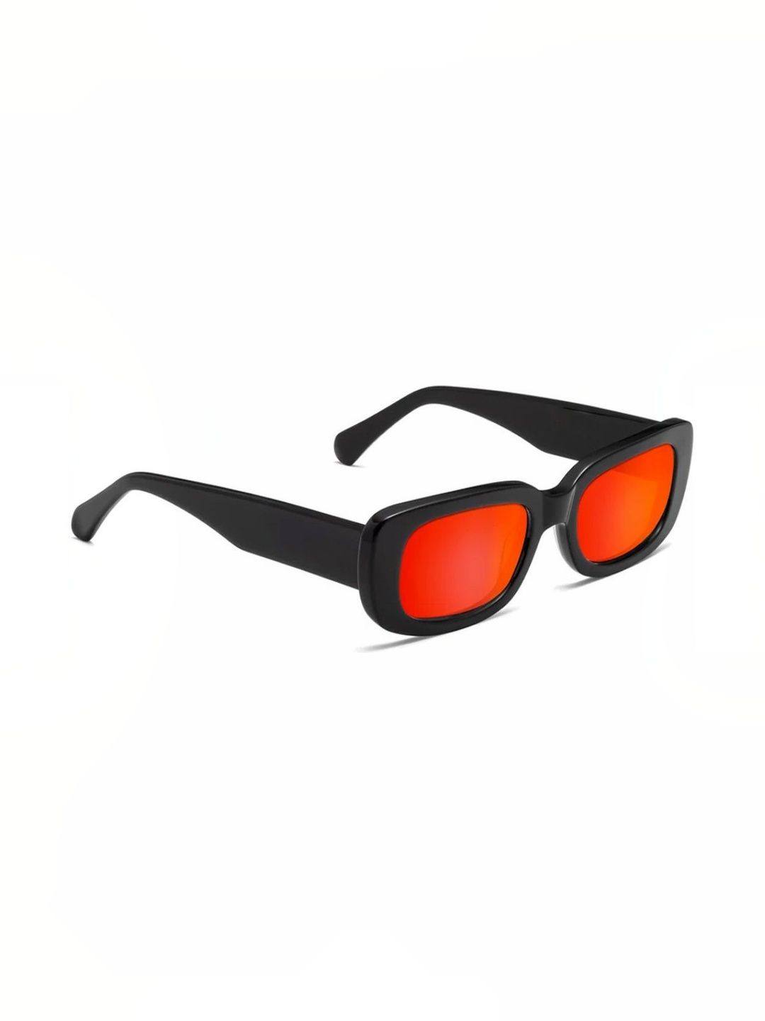 Elligator Men Orange Lens & Black Square Sunglasses with-picture-10